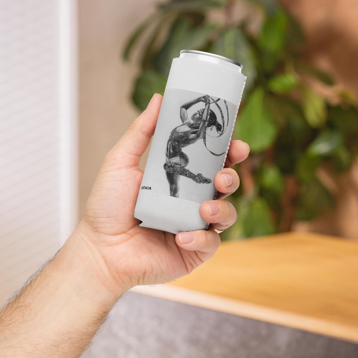 Housse isotherme manchon refroidisseur – Gris – protection anti-condensation – Motif Gymnaste Danseuse