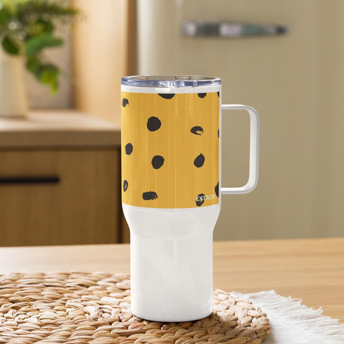 Mug Isotherme Inox - Mug de Voyage Isotherme en Acier Inoxydable avec Anse â Design imprimĂ© animal - THERMOS, gobelet Durable LĂ©ger Ătanche