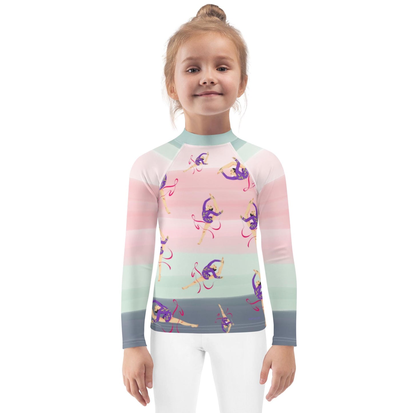 Rash Guard – T-Shirt de Compression pour Bébé et Petite Fille, Séchage Rapide et Protection UV - Natation, nage, Sport, Surf, gymnastique