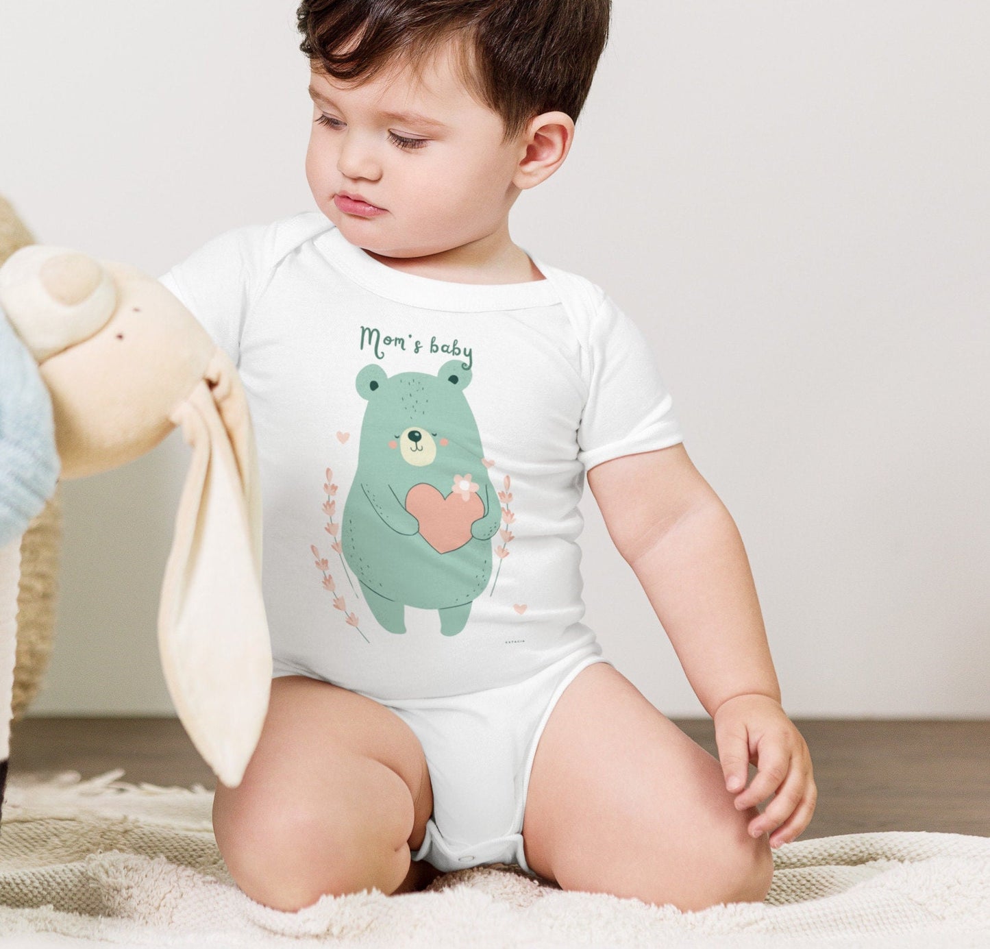 Body Bébé Unisexe 100 % Coton Doux - Manches Courtes et boutons-pression - Personnalisable – Confort et Style pour les Tout-Petits, cadeau