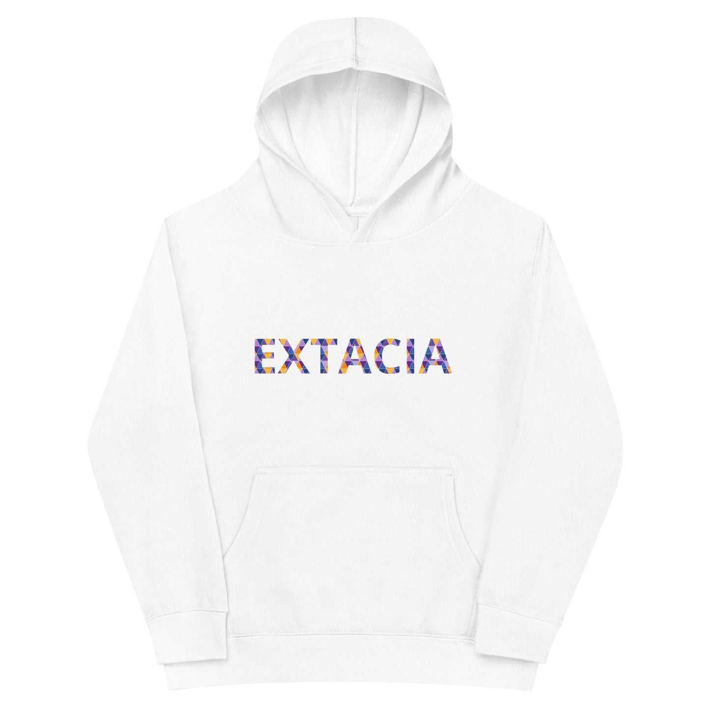 Sweat à capuche petite fille - arc-en-ciel - motif gymnaste danseuse -  blanc - coton-mélange motif imprimé – vue de face, chaud et doux