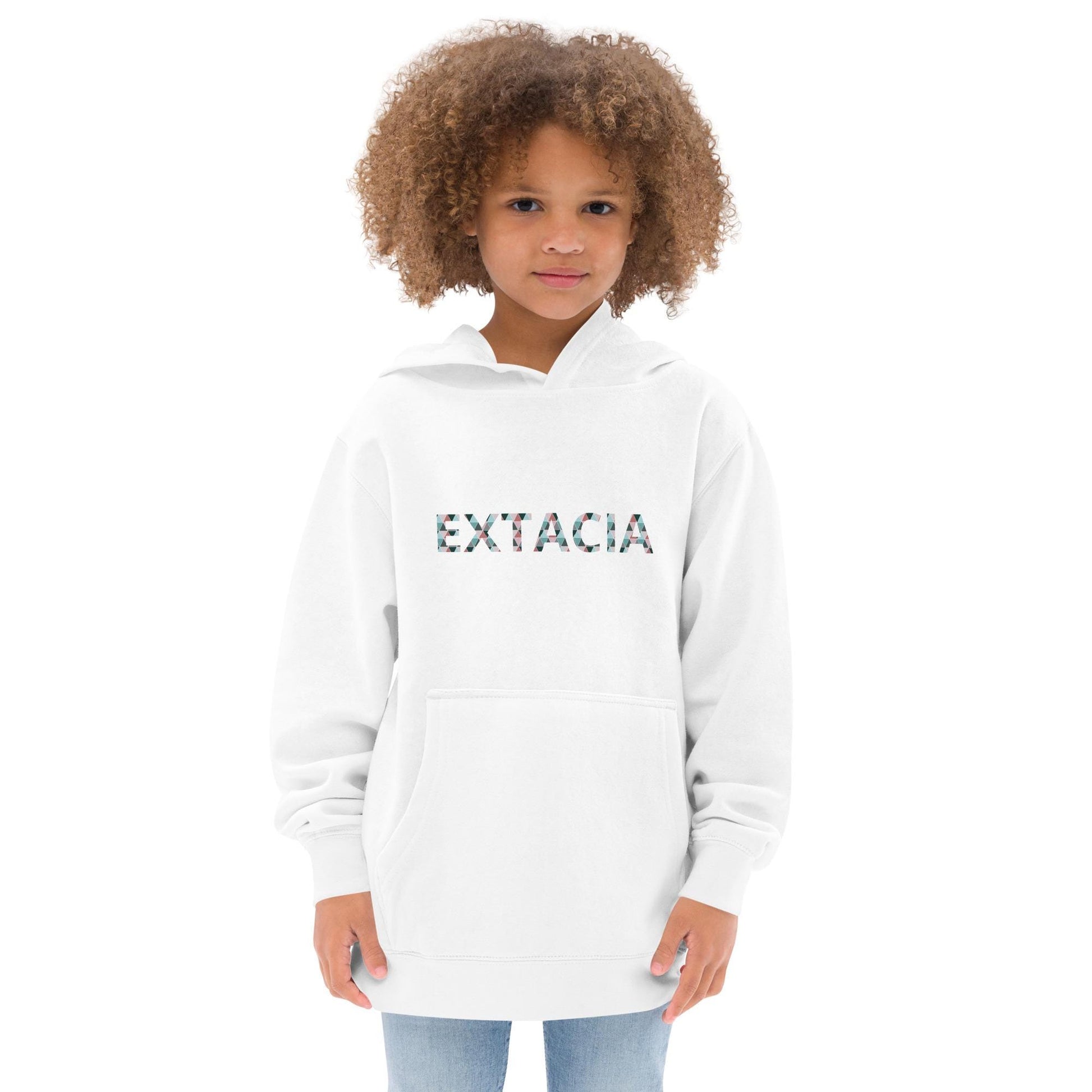 Sweat à capuche petite fille - jeux de gris et rose - motif gymnaste danseuse - blanc - coton-mélange motif imprimé – Enfant portant le sweat à capuche petite fille – style cocooning et hiver chaleureux