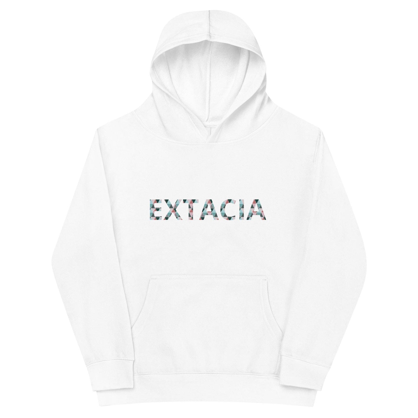 Sweat à capuche petite fille - jeux de gris et rose - motif gymnaste danseuse - blanc - coton-mélange motif imprimé – vue de face, chaud et doux