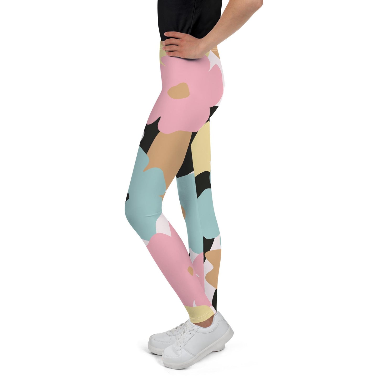 Leggings pour fille ado – pantalon de sport confortable et stretch pour yoga, gym et danse, sport, ballet, école, cadeau - legging