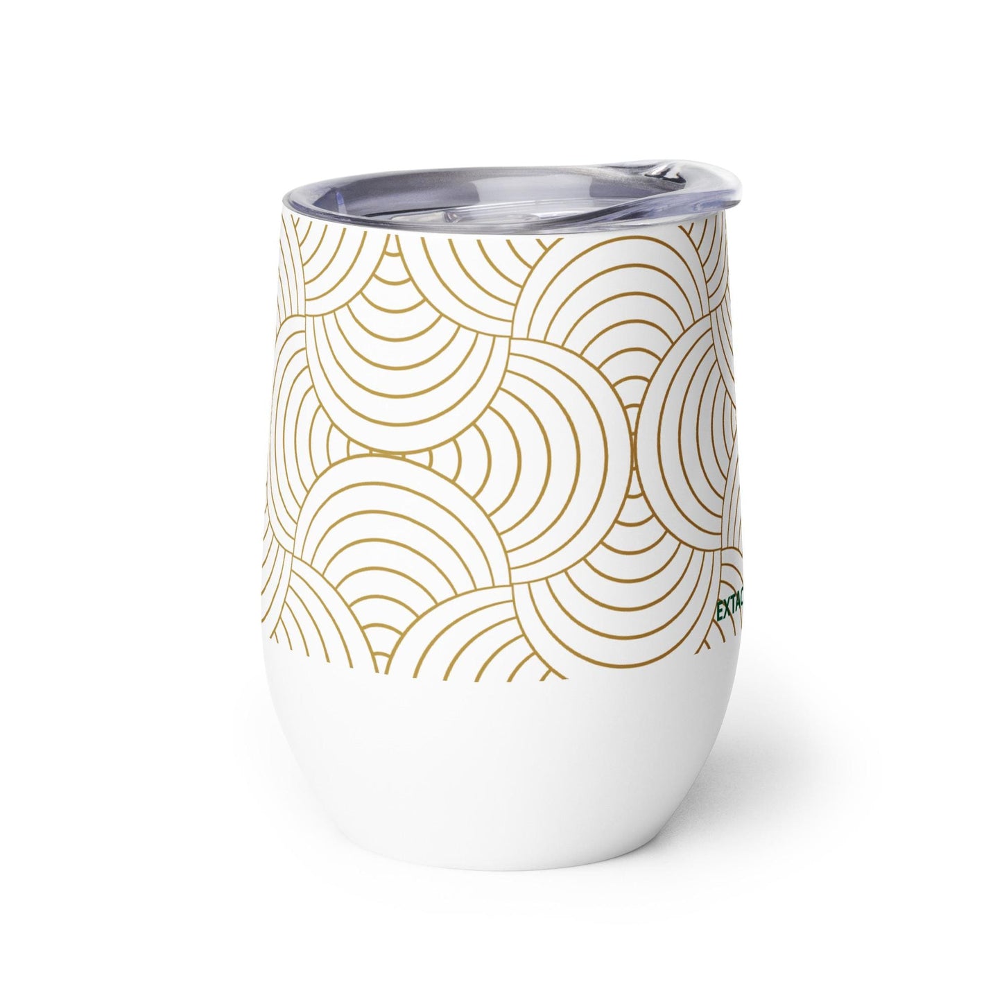Mug Isotherme Inox - Petit Thermos Isotherme en Acier Inoxydable – Design Graphique - Mug de Voyage, Gobelet à Vin, Café, Thé, Étanche