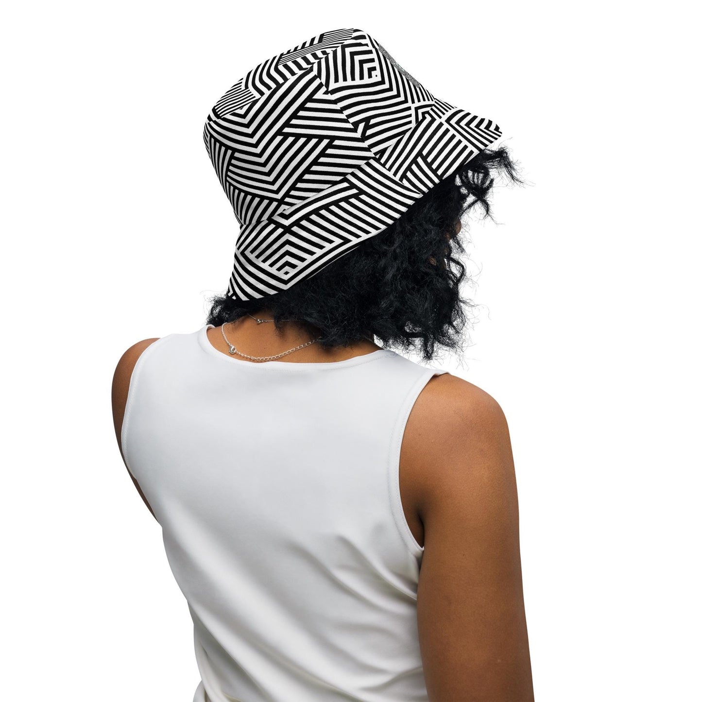 Bob Réversible Unisexe – Chapeau Minimaliste - Stylé léger, accessoire mode d’été pour adultes, Streetwear, cadeau - Design Graphique