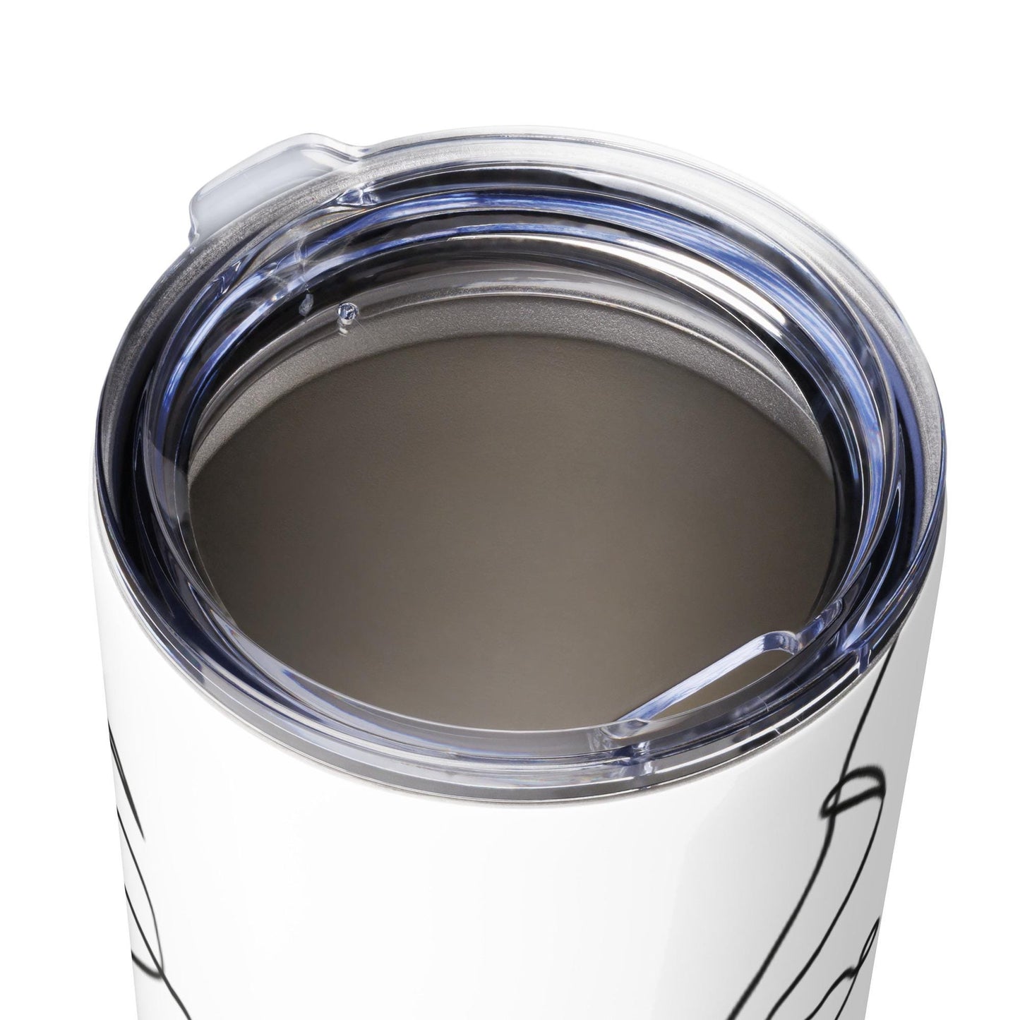 Mug isotherme inox - Gobelet en acier inoxydable étanche, Double Paroi - Mug de voyage 600 ml (20 oz) - Design Minimaliste Calligraphie