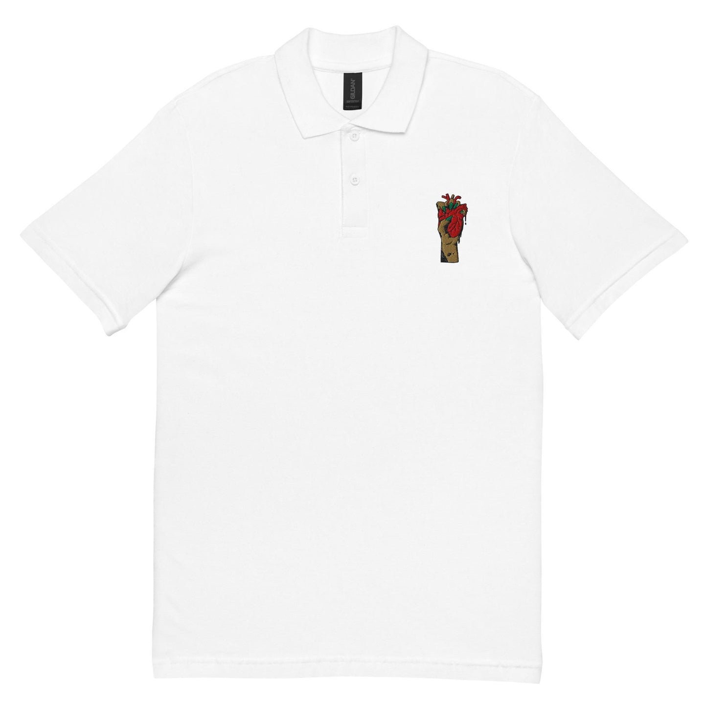 Polo pour Homme 100% Coton avec Motif Brodé - Polo piqué, élégant, casual, sobre - cadeau mode masculine, chic, street style, anniversaire