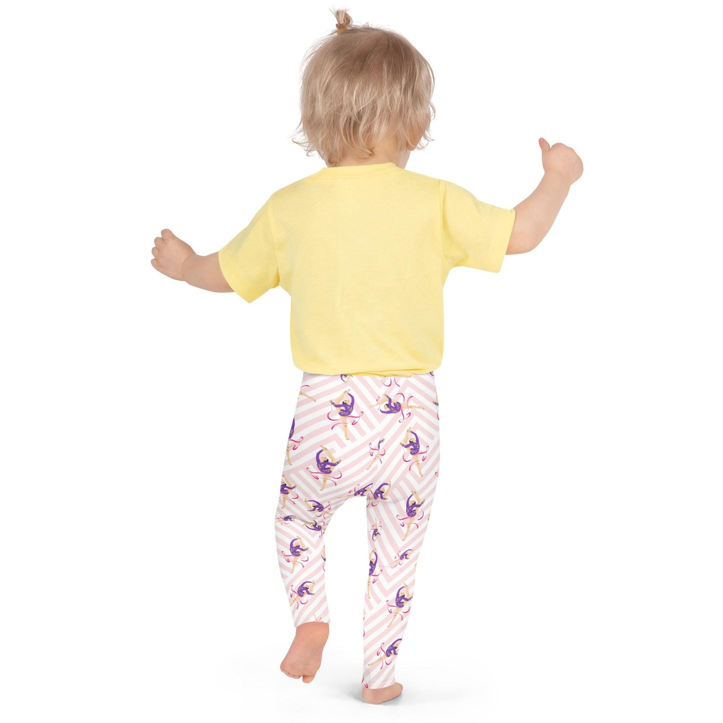 Leggings Bébé et Petite Fille - Confortable, Doux et Extensible - quotidien, sport, urbain, école, cadeau – Design Danseuse Gymnaste