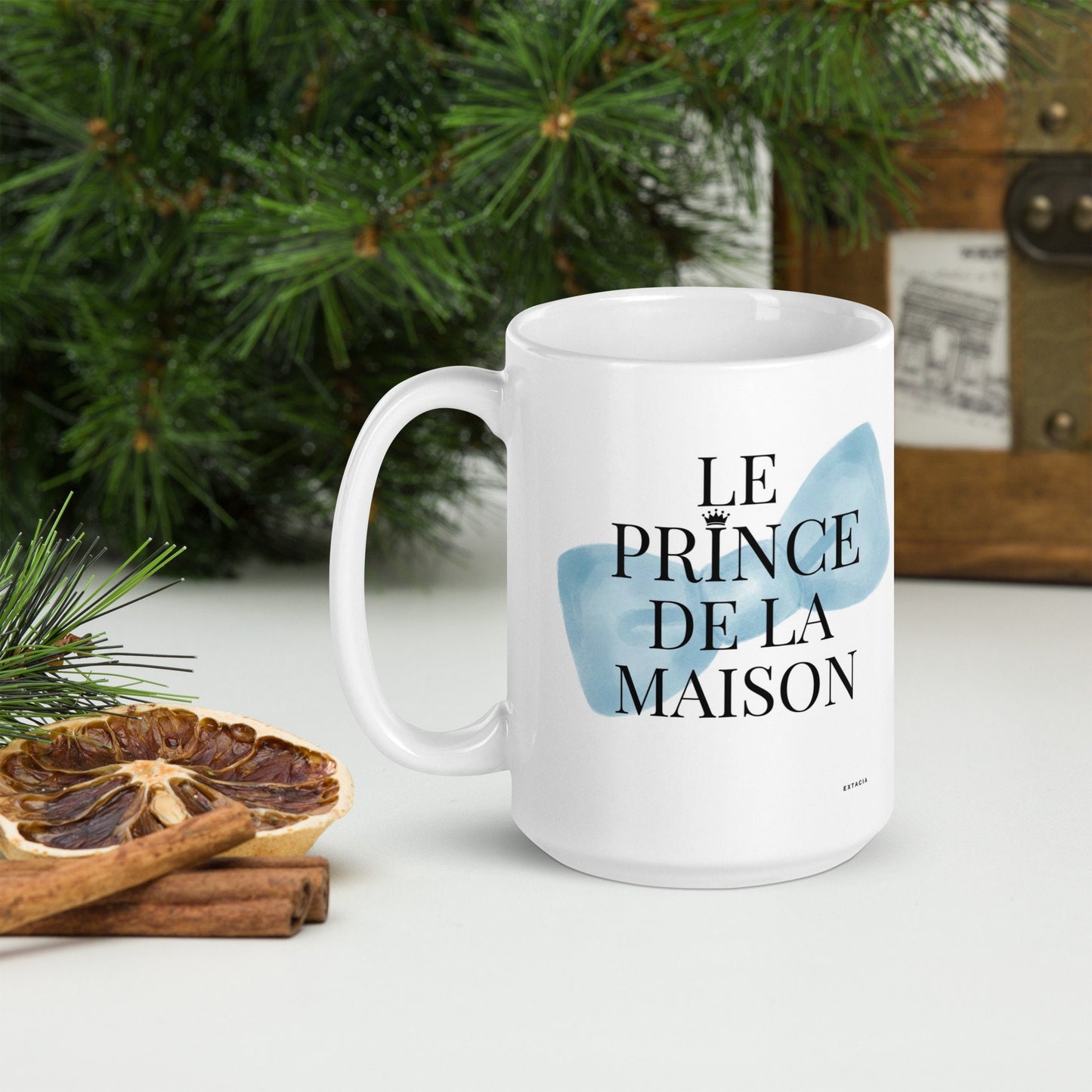 Mug en Céramique "Le prince de la Maison" – Tasse Design et Élégante - 15 oz - bureau, cadeau anniversaire, petit garçon, fête des pères