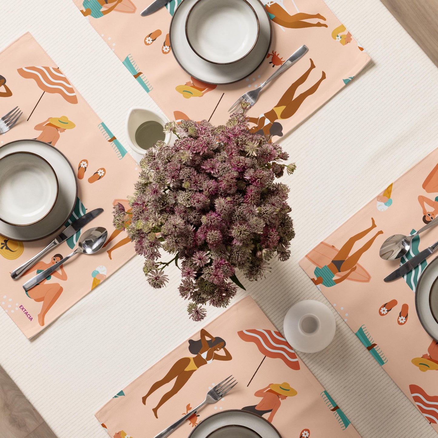 Ensemble de 4 Sets de Table – Lot de 4, Design, Élégants et Résistants - Décoration de Table et Protection, art de la table, cuisine moderne