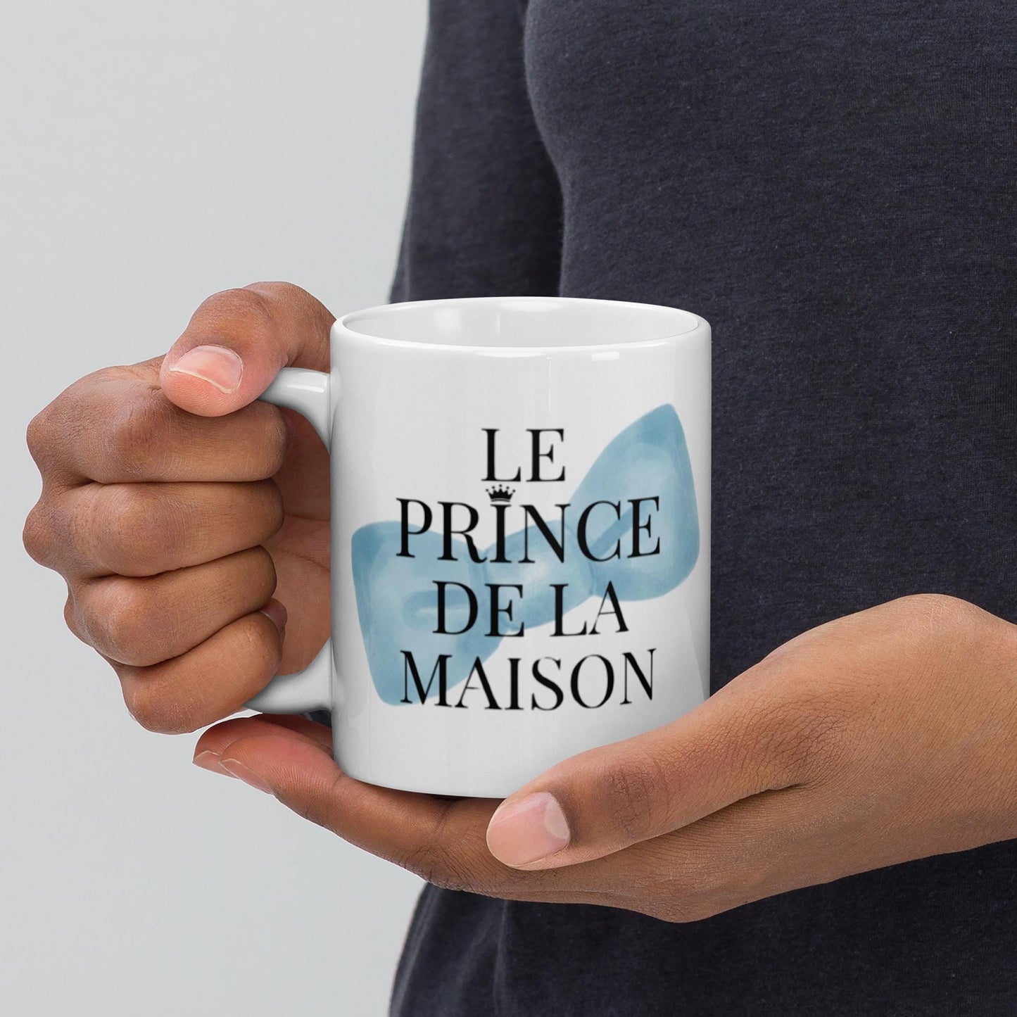 Mug en Céramique "Le prince de la Maison" – Tasse Design et Élégante - 15 oz - bureau, cadeau anniversaire, petit garçon, fête des pères