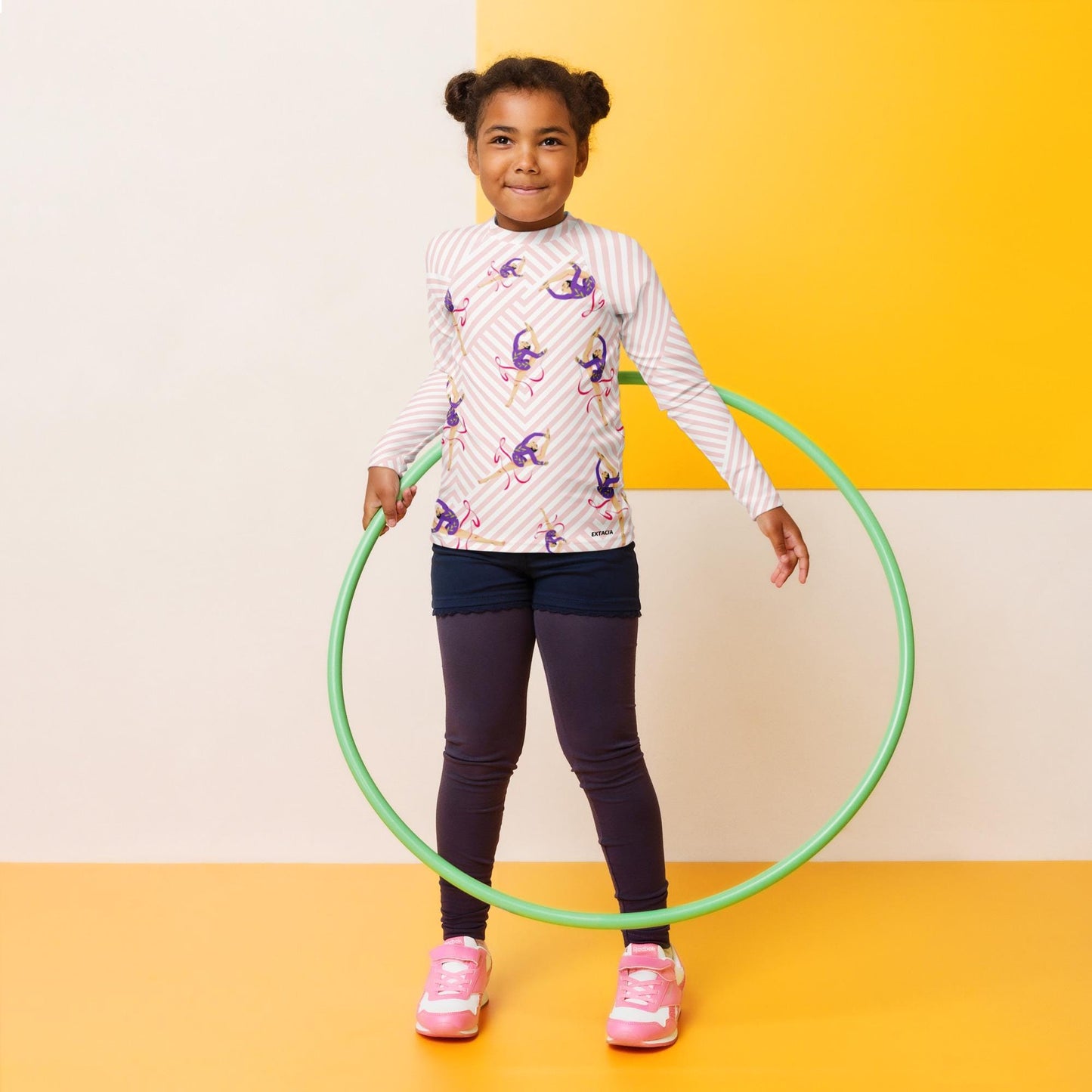 Rash Guard – T-Shirt de Compression pour Bébé et Petite Fille, Séchage Rapide et Protection UV - Natation, nage, Sport, Surf, gymnastique