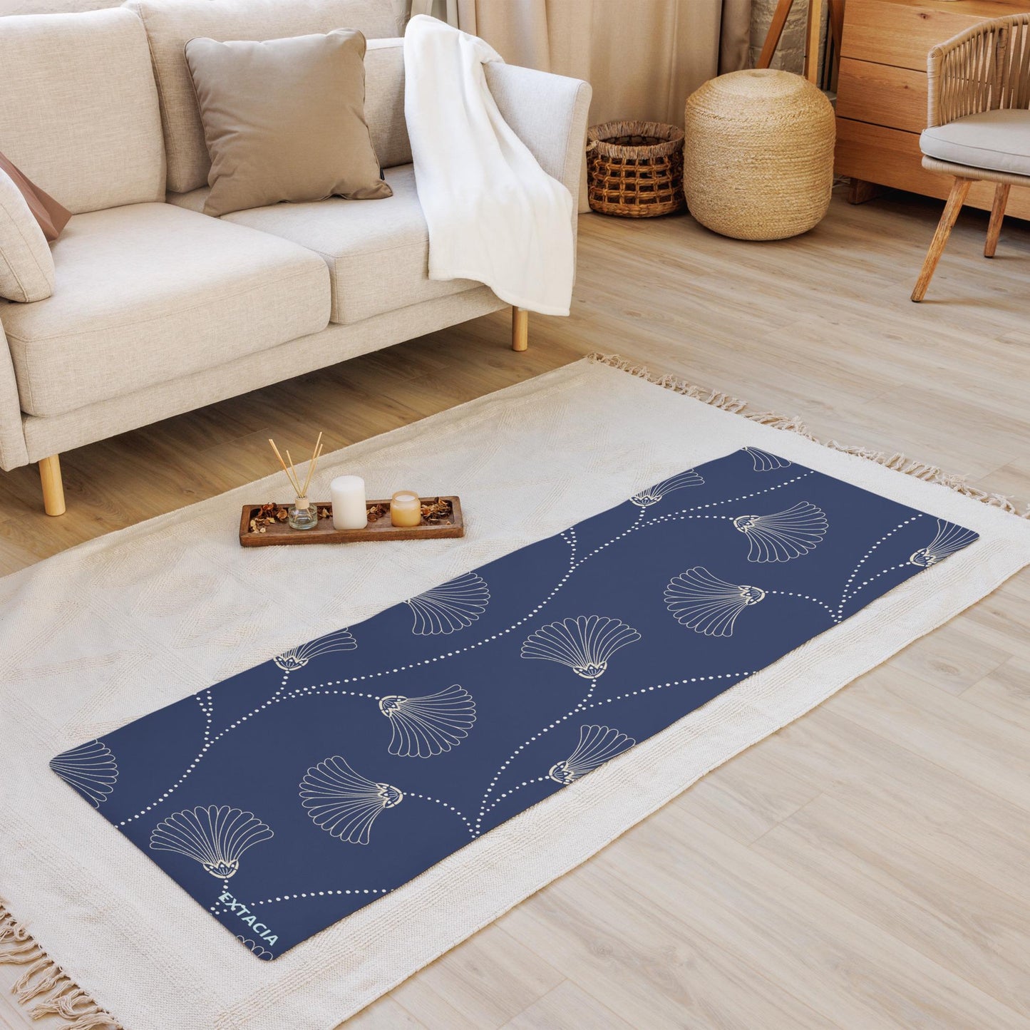 Tapis de sport - Tapis de Yoga - Antidérapant en Microfibre – Léger, Écologique et Durable - Pilates, Fitness, entrainement – cadeau