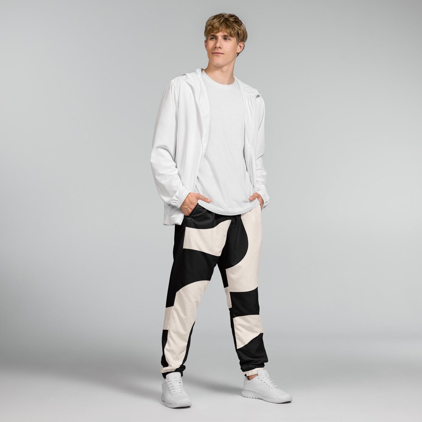 Pantalon de Survêtement pour Homme – Design Minimaliste Graphique, Streetstyle - Confortable - Sport, Détente, entraînement