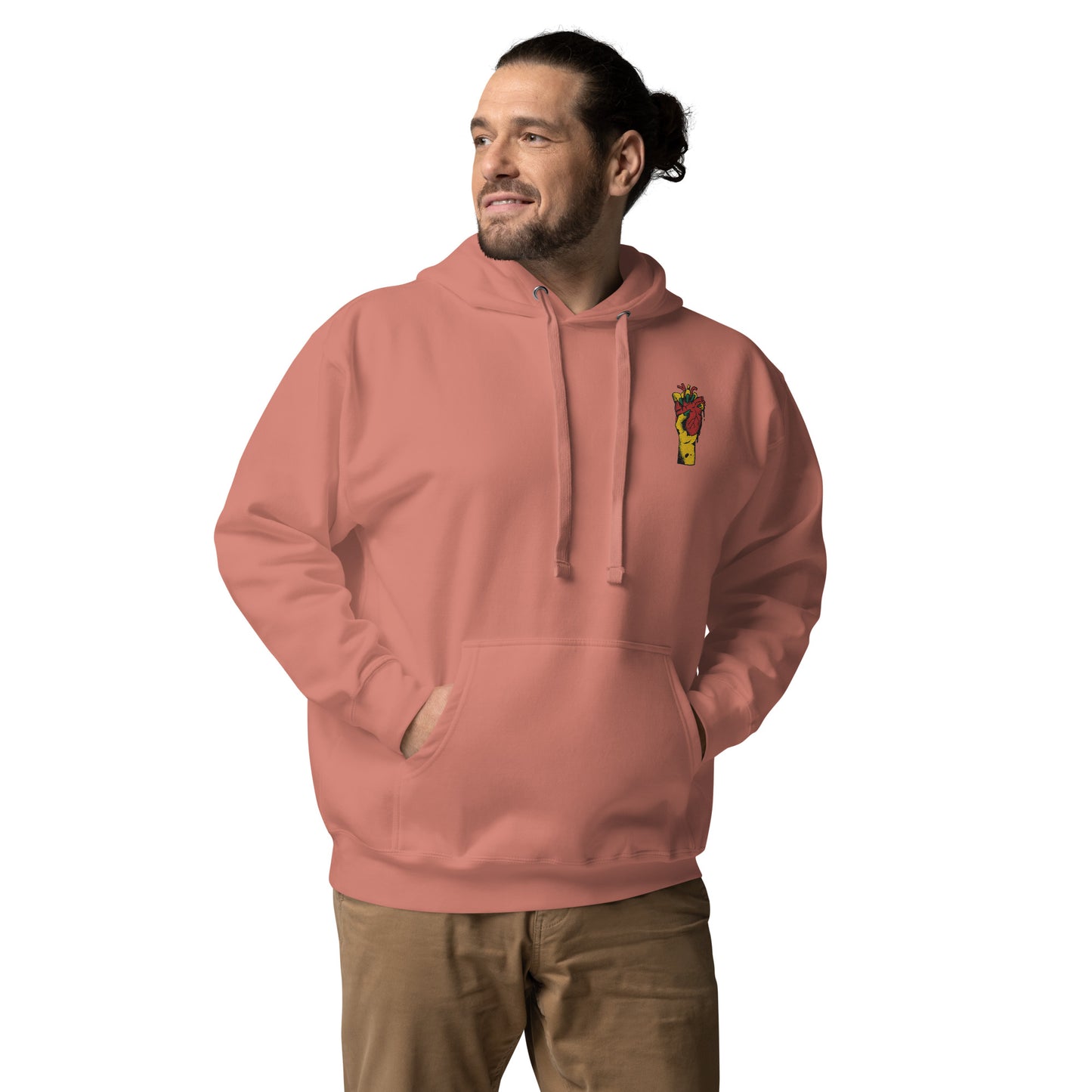 Sweat à capuche pour homme – 100% coton, doux et confortable, motif brodé – Coeur Déjà Pris