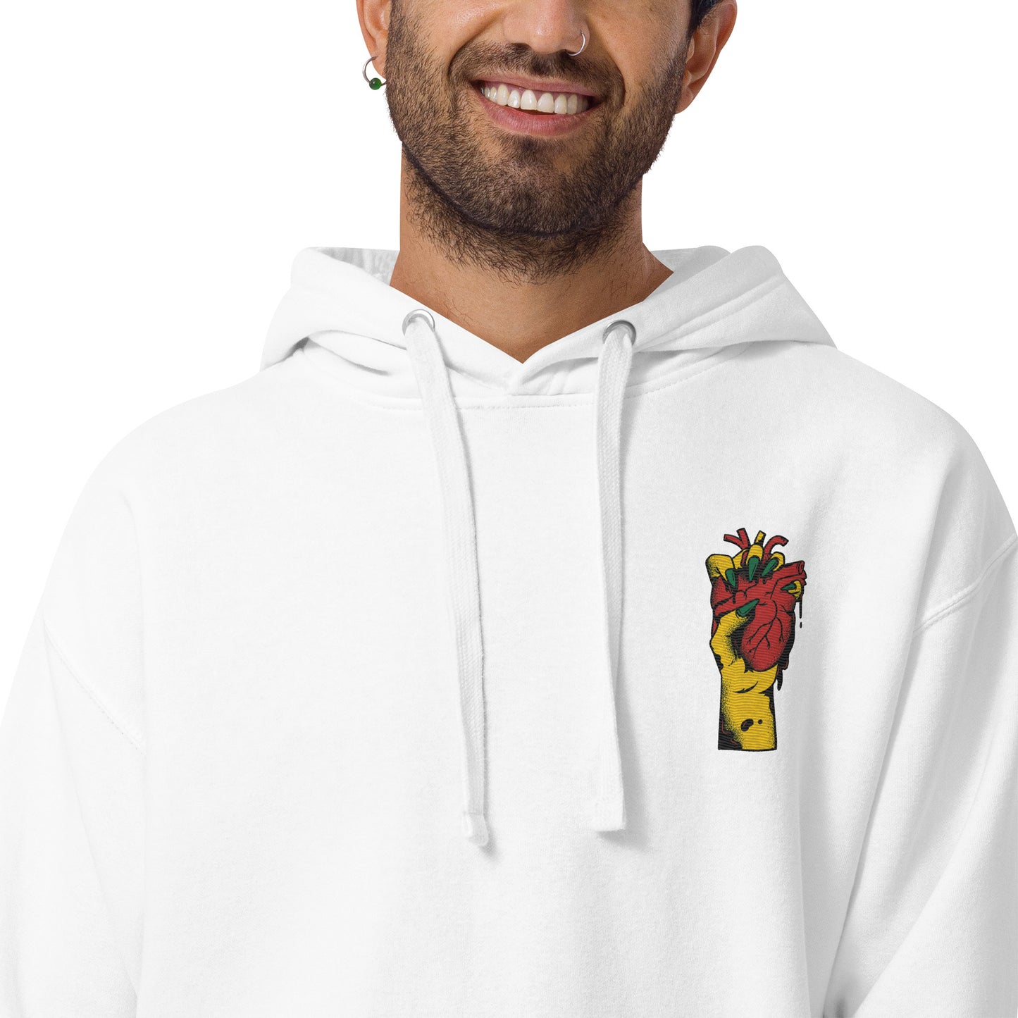 Sweat à capuche pour homme – 100% coton, doux et confortable, motif brodé – Coeur Déjà Pris