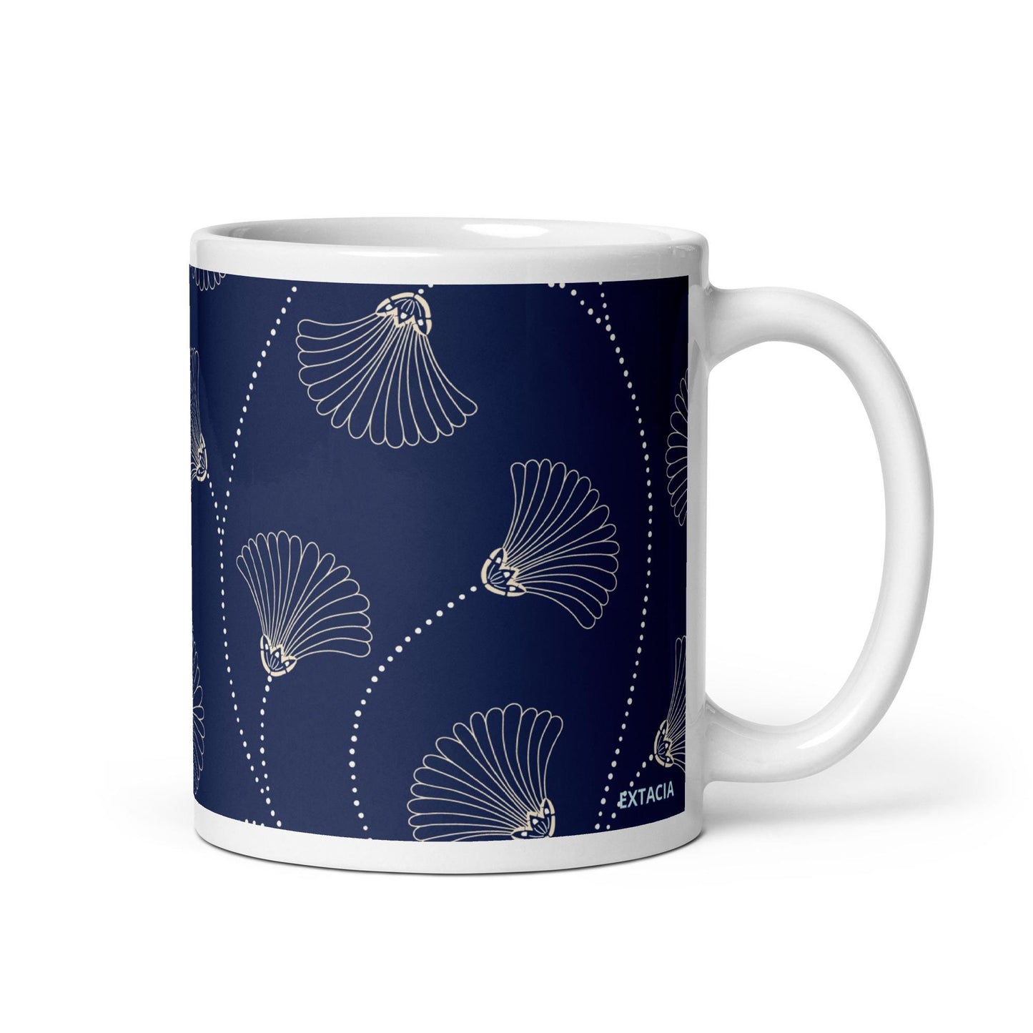 Mug en Céramique – 11, 15 et 20 oz - Tasse Élégante - Design Florale - Personnalisable - cadeau, bureau, déco cuisine, anniversaire, Noël