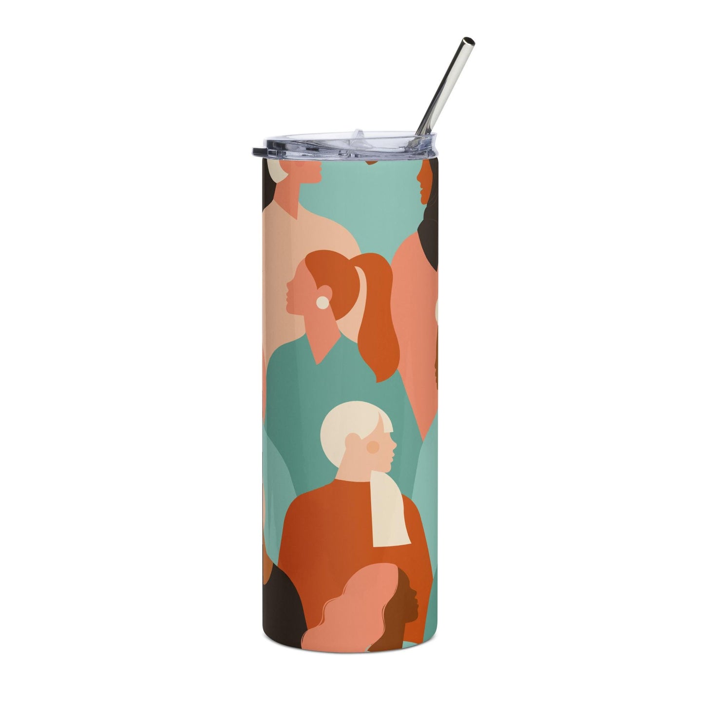 Mug isotherme inox - Gobelet en Acier Inoxydable – Design des Silhouettes Feminines, des Femmes - Mug de Voyage Durable, Étanche - Boissons