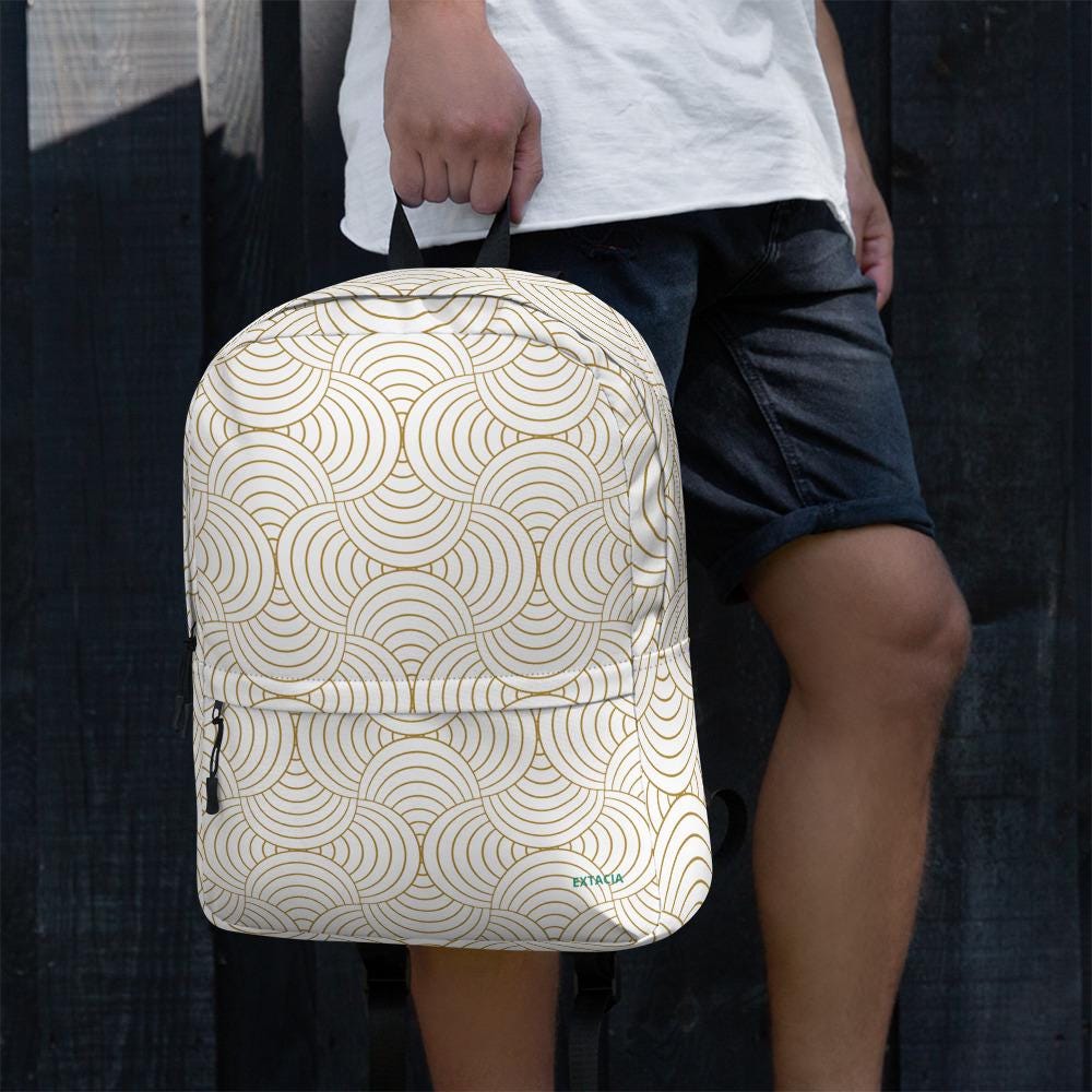 Sac à dos - Léger, Spacieux et Résistant - design minimaliste - pour Voyages, Études, Sport, Ordinateur, Gym, cadeau, anniversaire, école