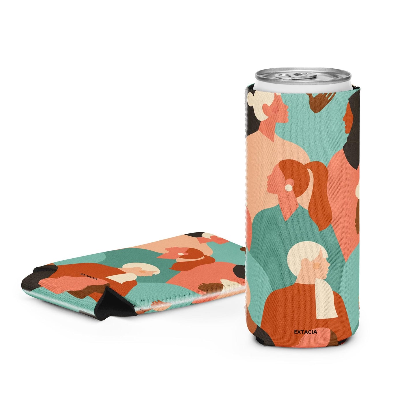 Housse Isotherme, Manchon Refroidisseur - Boisson Bouteille Canette, anti-condensation réutilisable - Design Silhouettes Feminines, Femmes