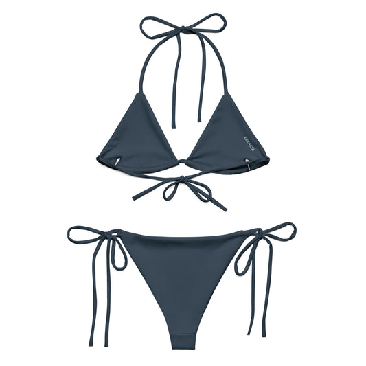 extaciafrance - extacia - Bikini deux pièces, recyclé pour femme – Bleu Arapawa – Eco-responsable, confortable séchage rapide 1