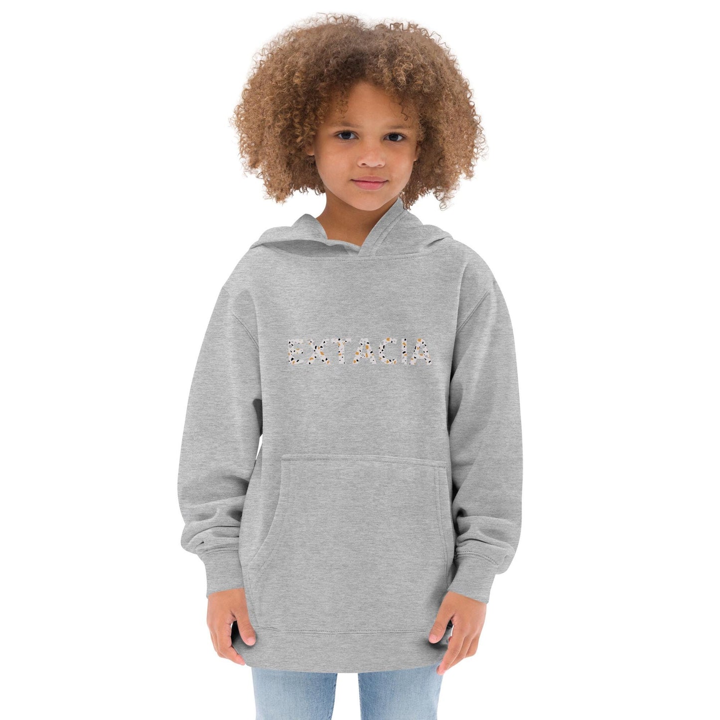 Sweat à capuche pour petite fille – Bleu, Jaune, Rose – Coton-mélange, motif imprimé, pull chaud & doux – Motif Gymnaste Danseuse