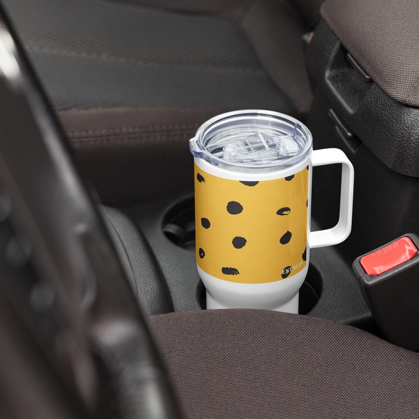 Mug Isotherme Inox - Mug de Voyage Isotherme en Acier Inoxydable avec Anse â Design imprimĂ© animal - THERMOS, gobelet Durable LĂ©ger Ătanche