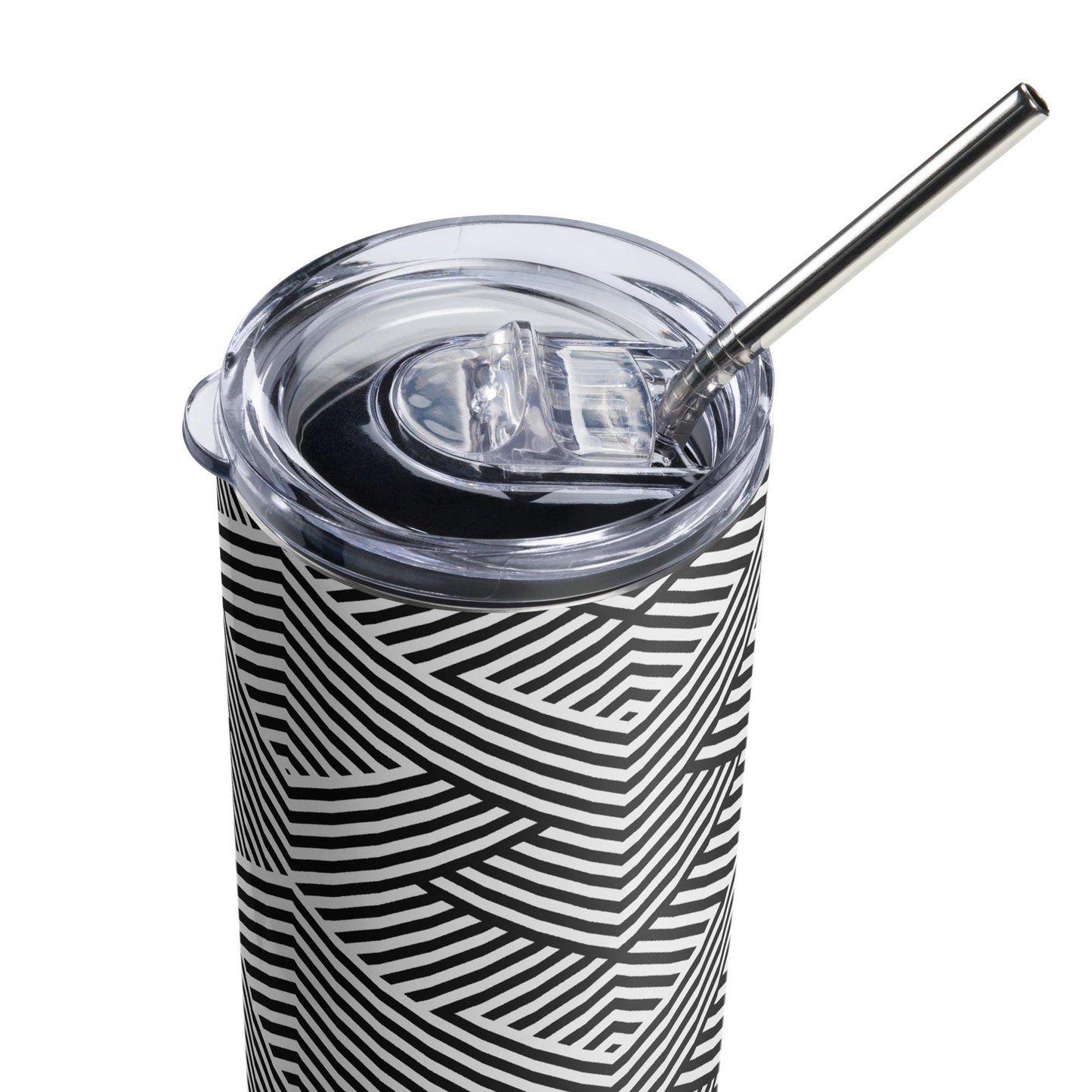 Mug isotherme inox - Design Graphique - Gobelet Acier Inoxydable â Mug de Voyage Durable, Ătanche, ĂlĂ©gant - Boisson Chaude et Froide, CafĂ©