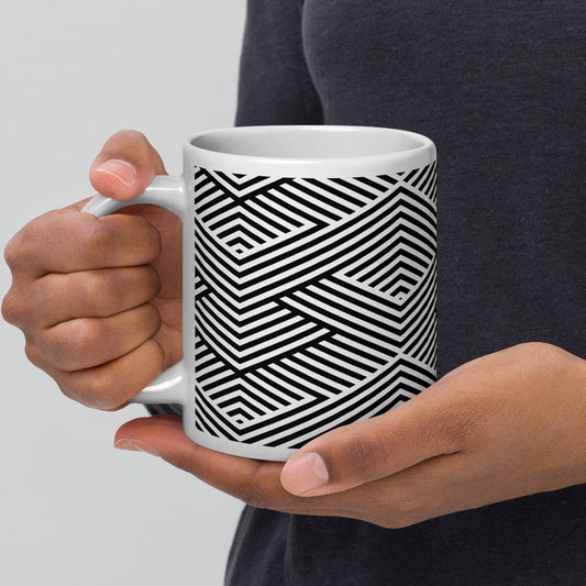 Mug en Céramique – 11, 15 et 20 oz - Tasse Design et Élégante -  Design Graphique - Personnalisable - cadeau, bureau, déco cuisine