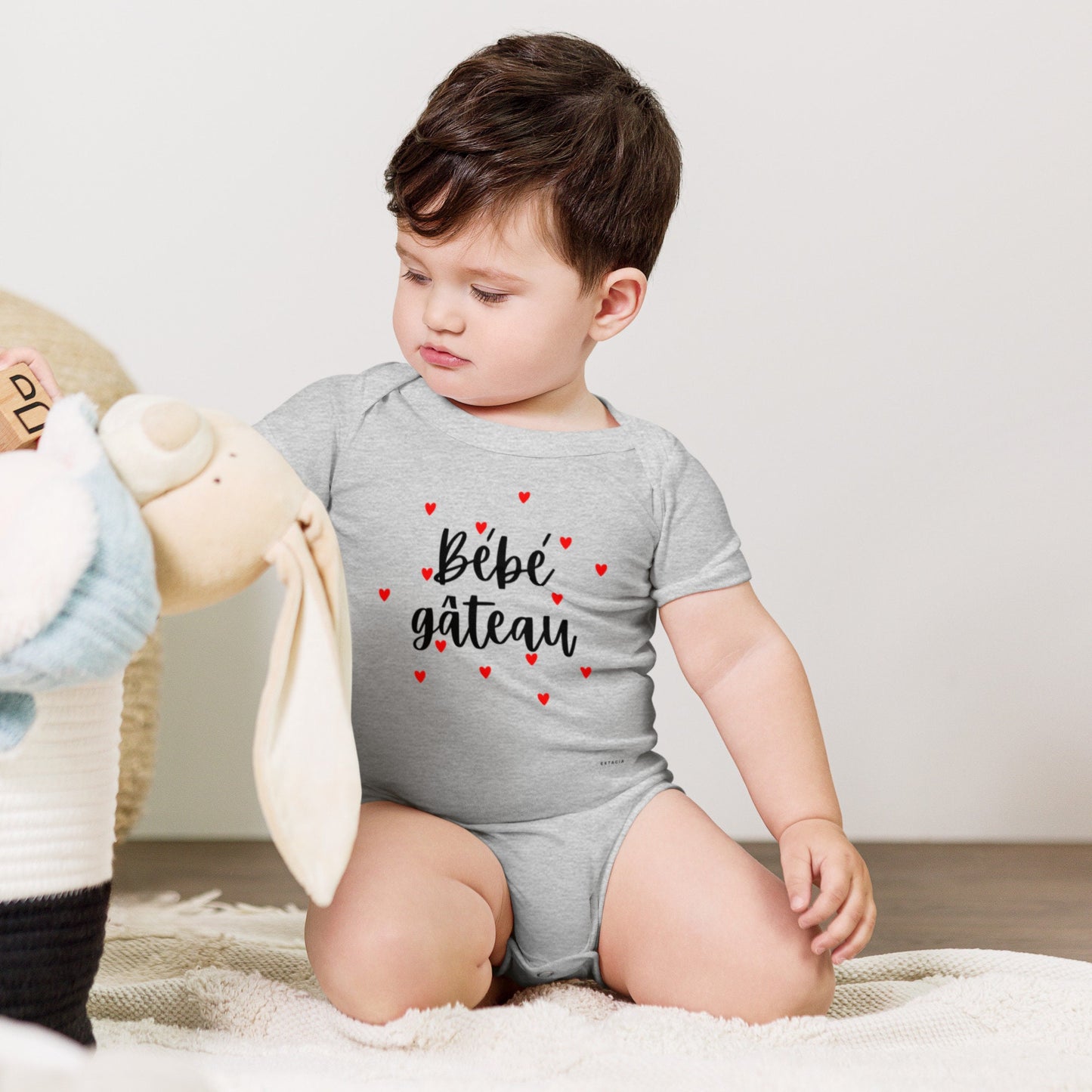 Body Bébé Unisexe 100 % Coton Doux - Manches Courtes et boutons-pression - Personnalisable – Confort et Style pour les Tout-Petits, cadeau