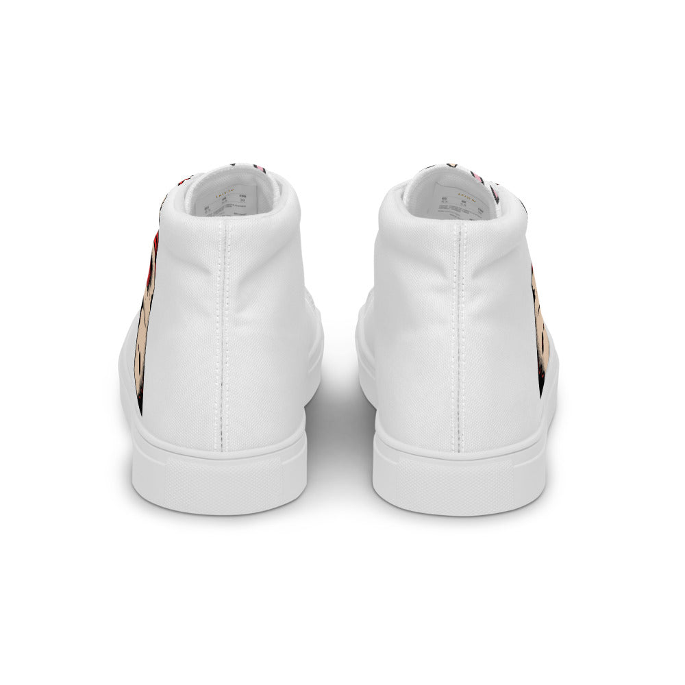 Baskets montantes en toile homme – À lacets, légères et confortables – Coeur déjà pris