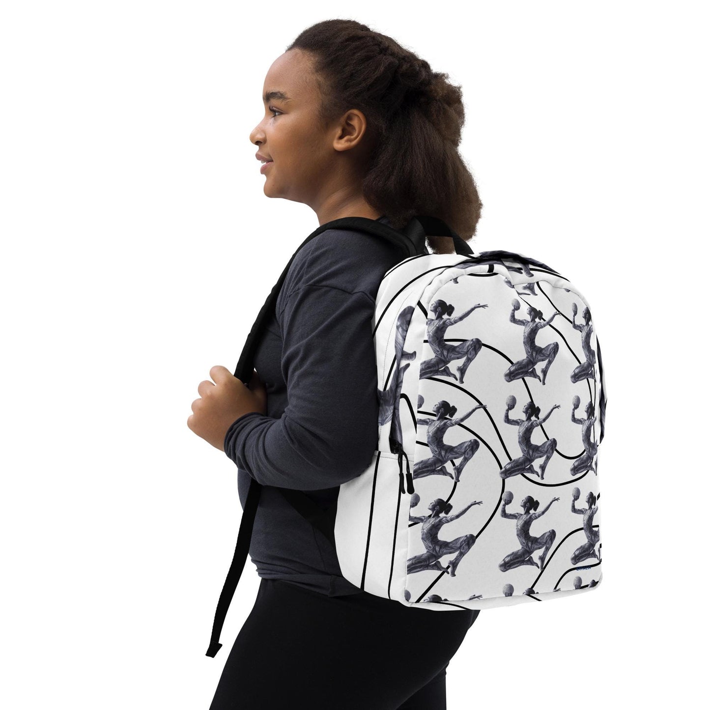 Sac à dos minimaliste - Léger, Spacieux et Résistant - Voyages, École, Sport, Ordinateur, Gym, cadeau design thème Gymnaste, danseuse
