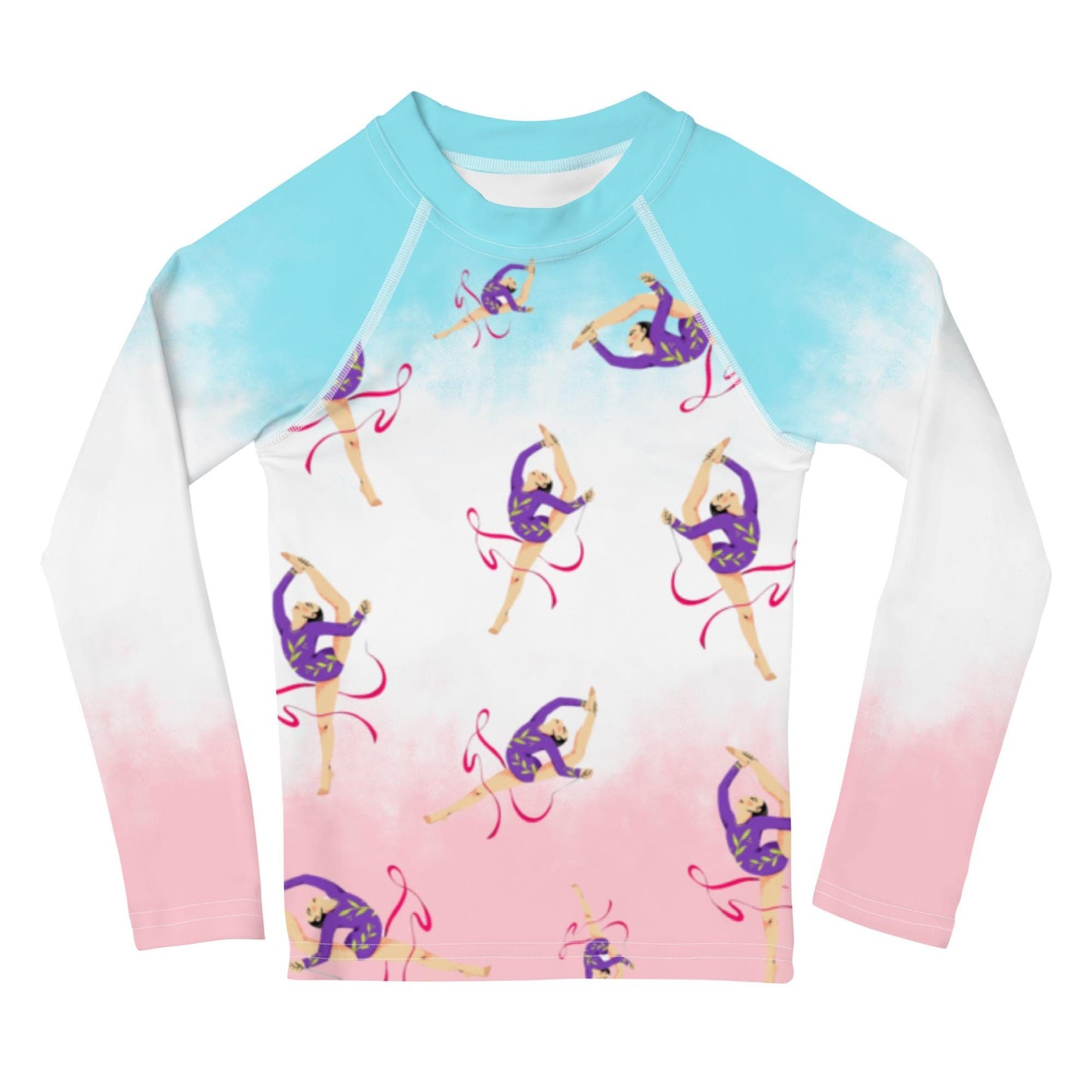 Rash Guard – T-Shirt de Compression pour Bébé et Petite Fille, Séchage Rapide et Protection UV - Natation, nage, Sport, Surf, gymnastique