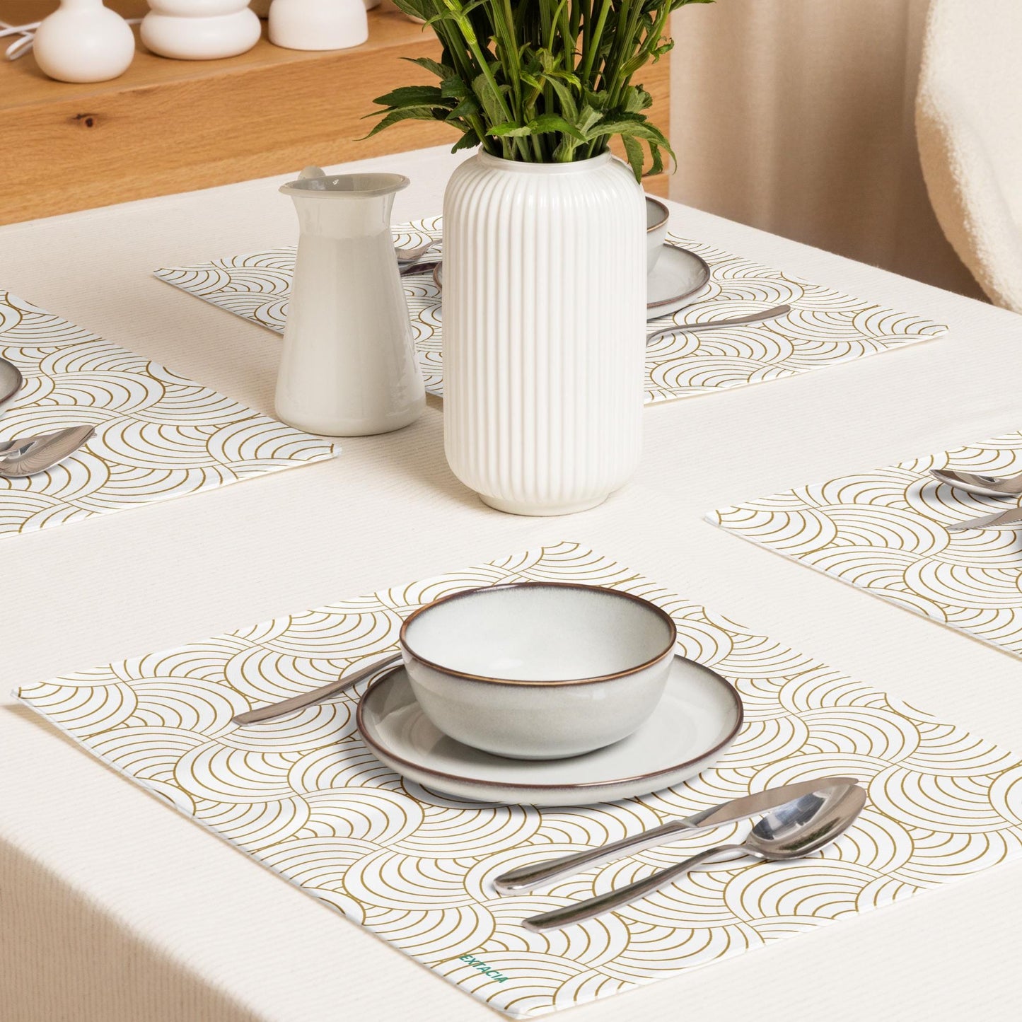 Ensemble de 4 Sets de Table – Lot de 4, Design, Élégants et Résistants - Décoration de Table et Protection, art de la table, cuisine moderne