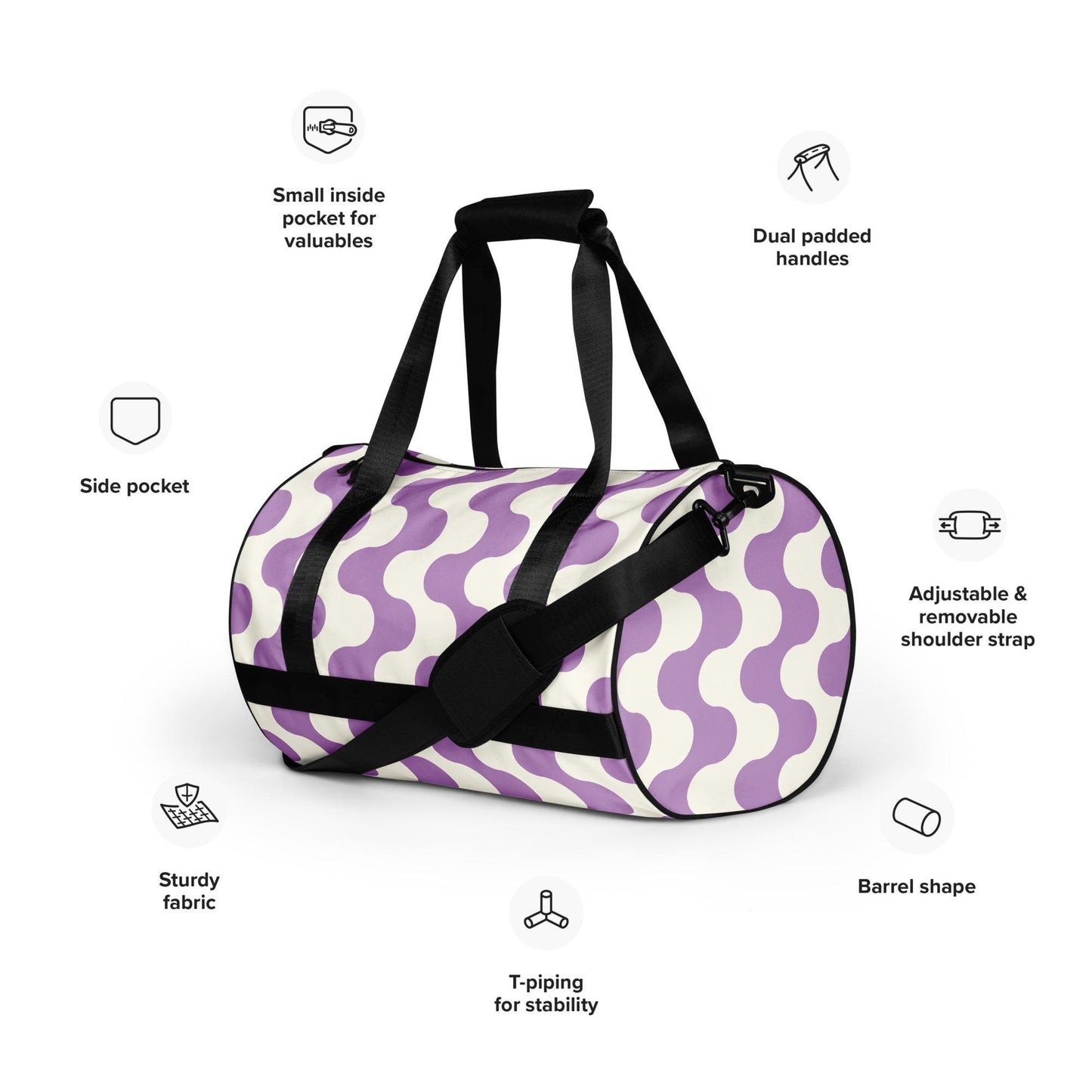 Sac de sport - Sac de Voyage – Léger, Résistant et Spacieux, Idéal pour Gym, Weekends ou Voyages - cadeau, anniversaire, Noël