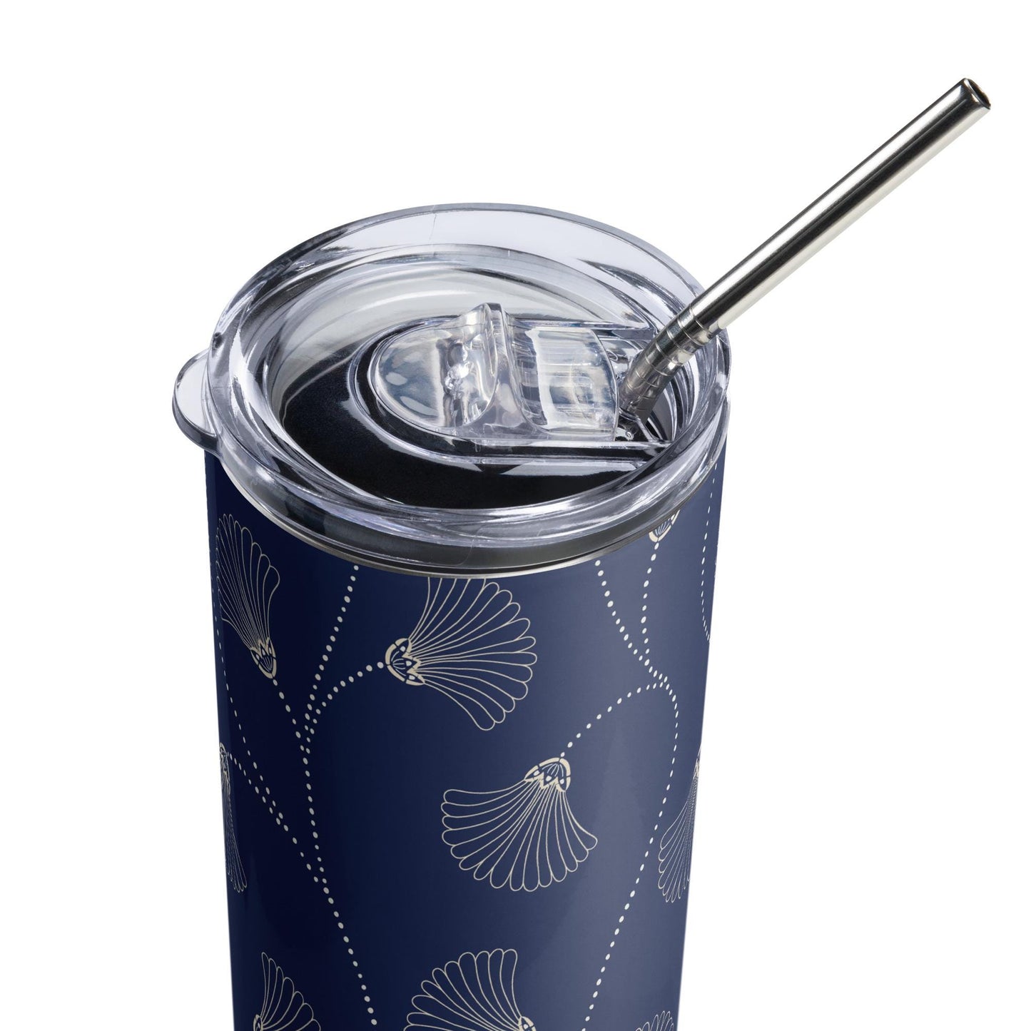 Mug isotherme inox - Design Floral - Gobelet en Acier Inoxydable – Mug de Voyage Durable, Étanche, Élégant - Boissons Chaudes et Froides