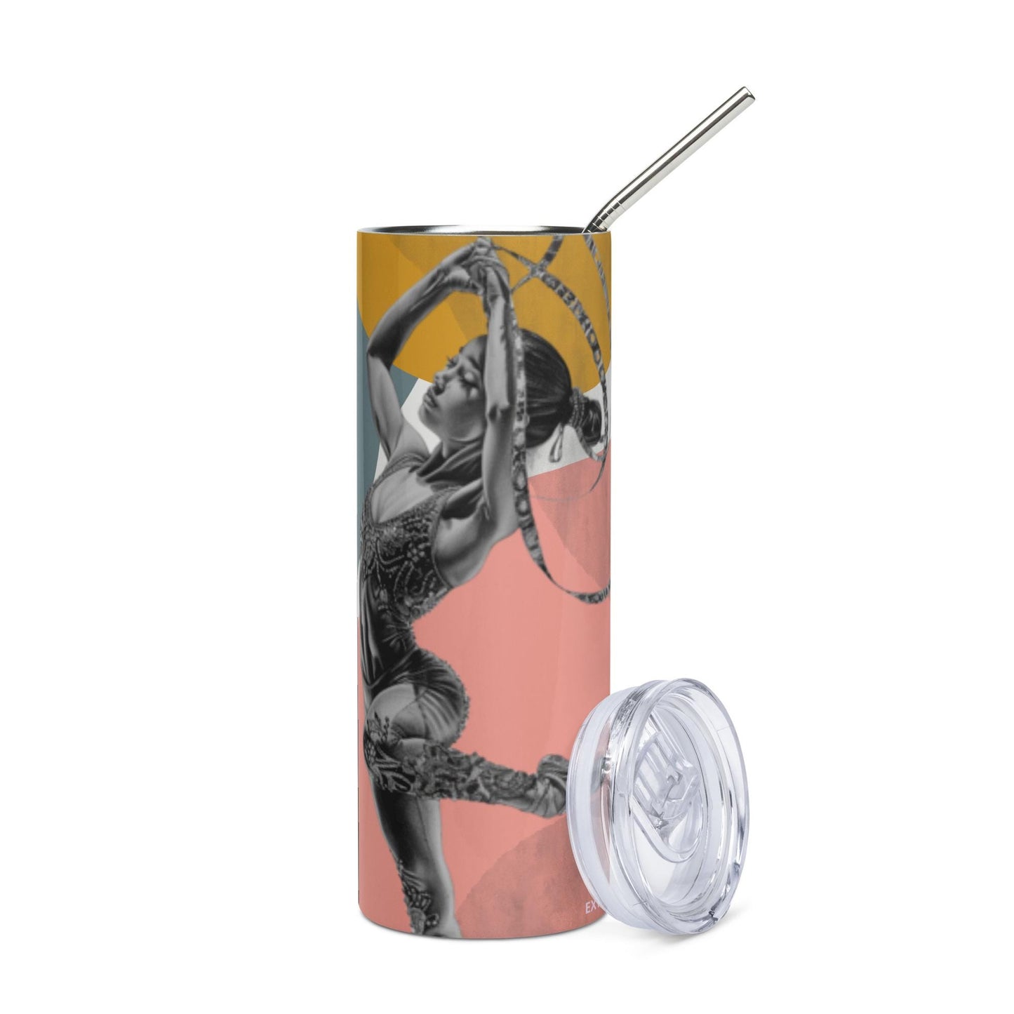Mug isotherme inox - Gobelet en Acier Inoxydable – Design Danseuse Gymnaste - Mug de Voyage Durable, Étanche - Boissons Chaudes, Froides