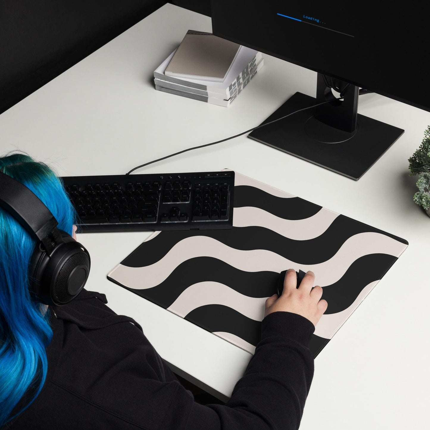 Tapis de Souris Gaming XXL - design minimaliste - surface lisse, base antidérapante, grand format, confortable, durable - Accessoire bureau