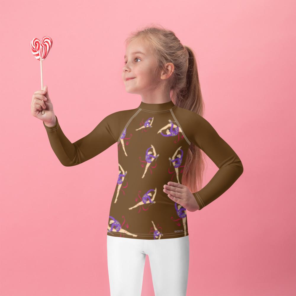 Rash Guard – T-Shirt de Compression pour Bébé et Petite Fille, Séchage Rapide et Protection UV - Natation, nage, Sport, Surf, gymnastique