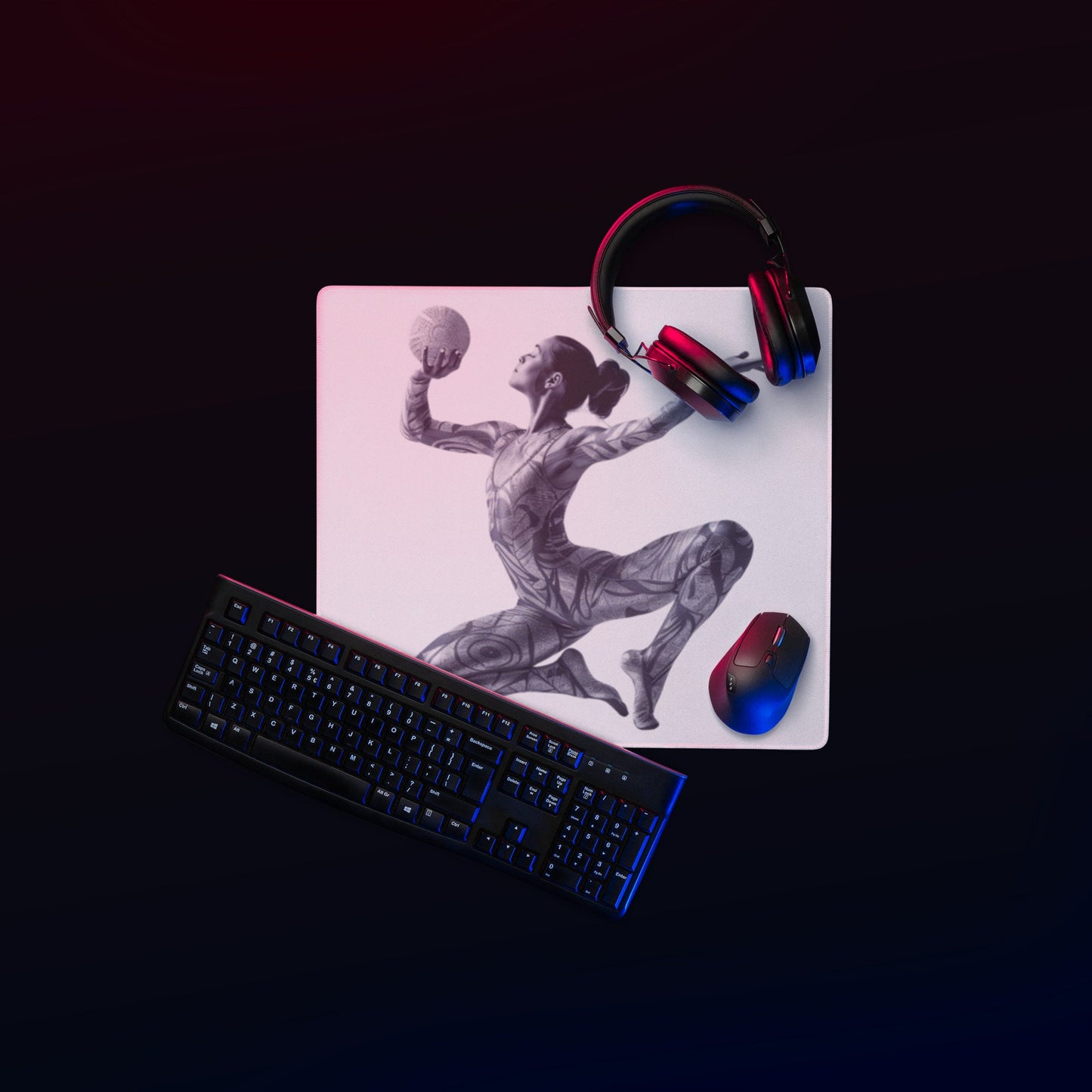 Tapis de Souris Gaming XXL - design minimaliste - surface lisse, base antidérapante, grand format, confortable, durable - Accessoire bureau