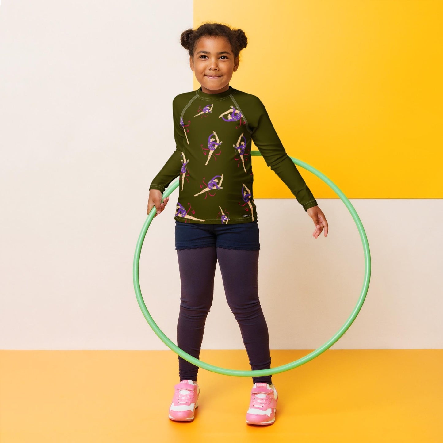 Rash Guard – T-Shirt de Compression pour Bébé et Petite Fille, Séchage Rapide et Protection UV - Natation, nage, Sport, Surf, gymnastique