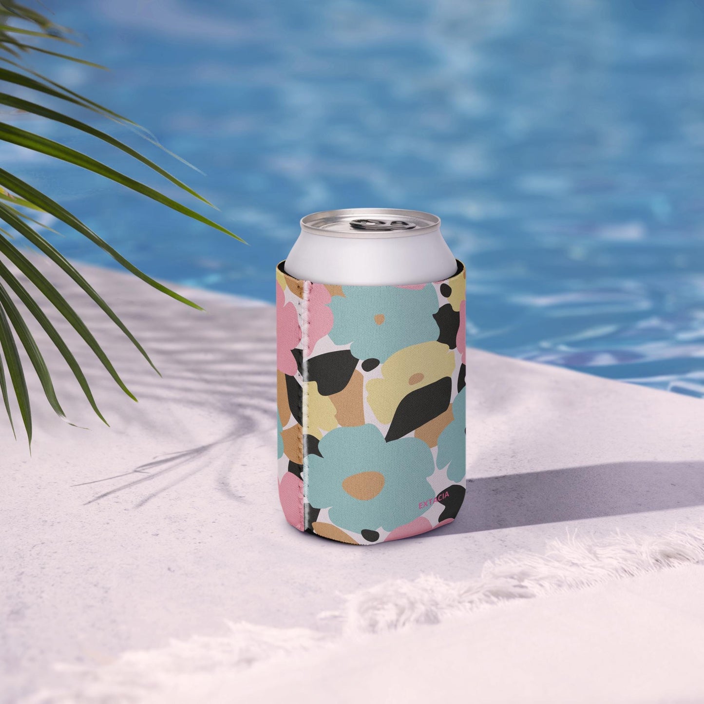 Housse Isotherme, Manchon Refroidisseur - Protection pour Boisson Bouteille canette – étui anti-condensation réutilisable - Design Florale