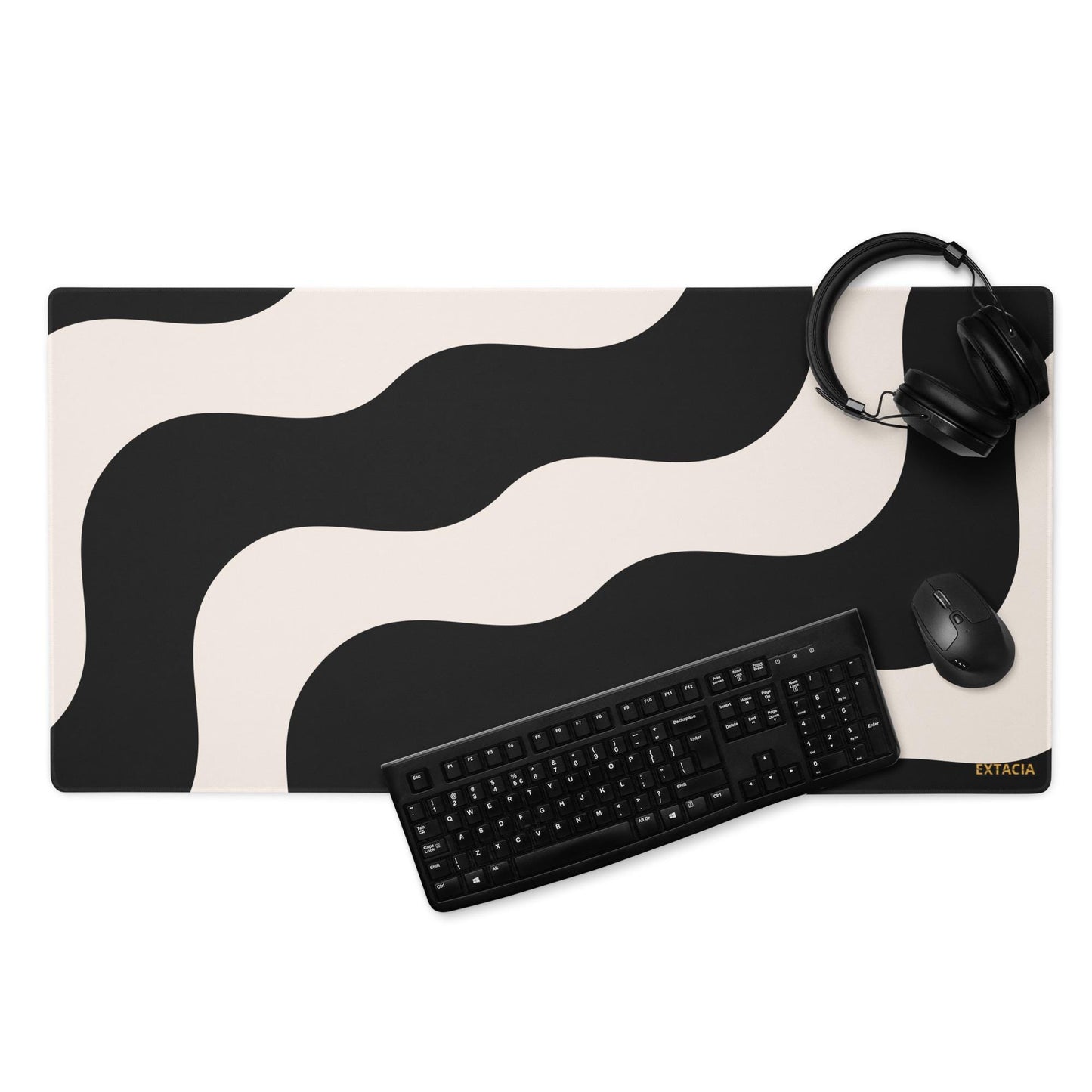 Tapis de Souris Gaming XXL - design minimaliste - surface lisse, base antidérapante, grand format, confortable, durable - Accessoire bureau