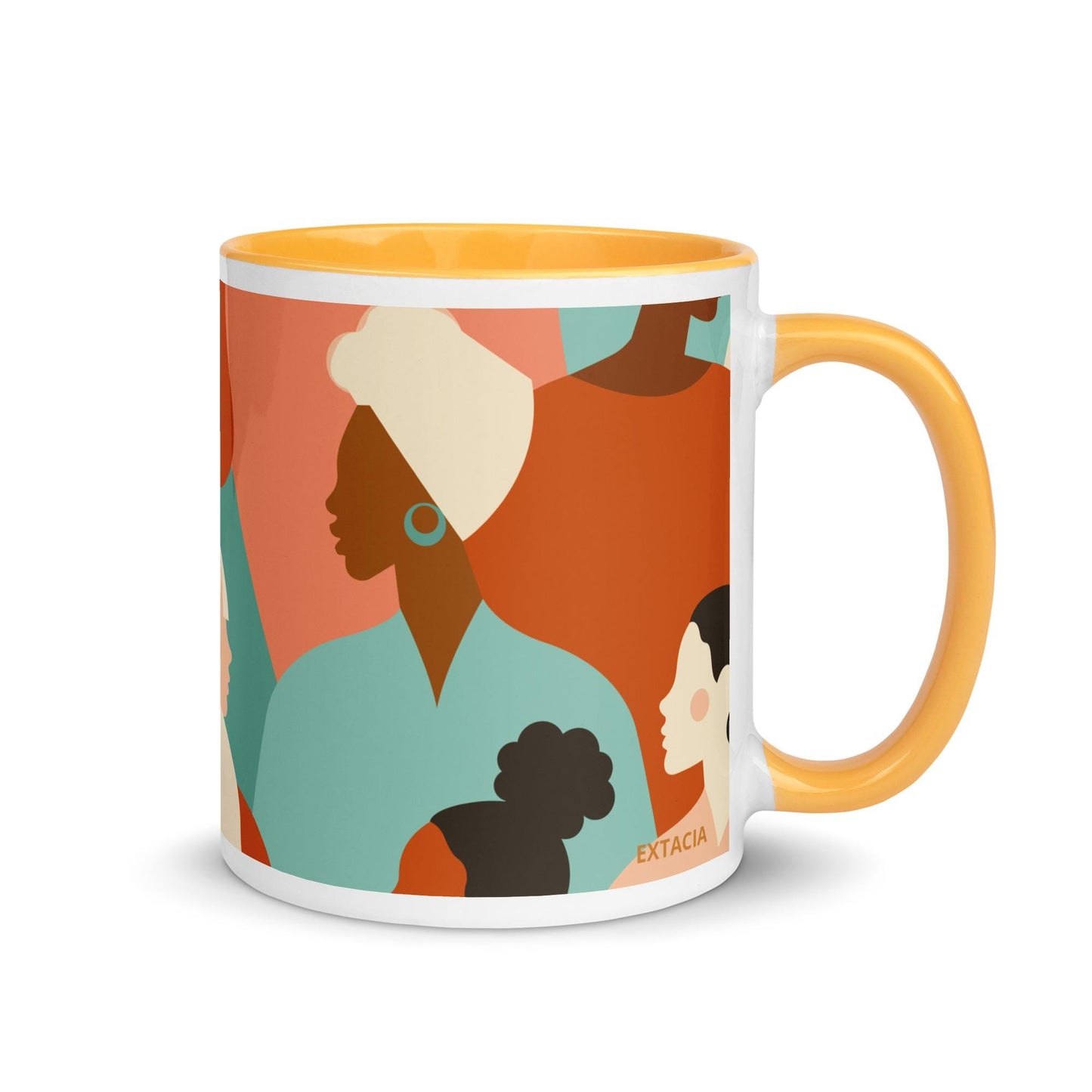Mug à Intérieur Coloré – Tasse en Céramique Élégante, Idéale pour Café, Thé ou Chocolat Chaud - cuisine, cadeau, Noël, anniversaire, bureau