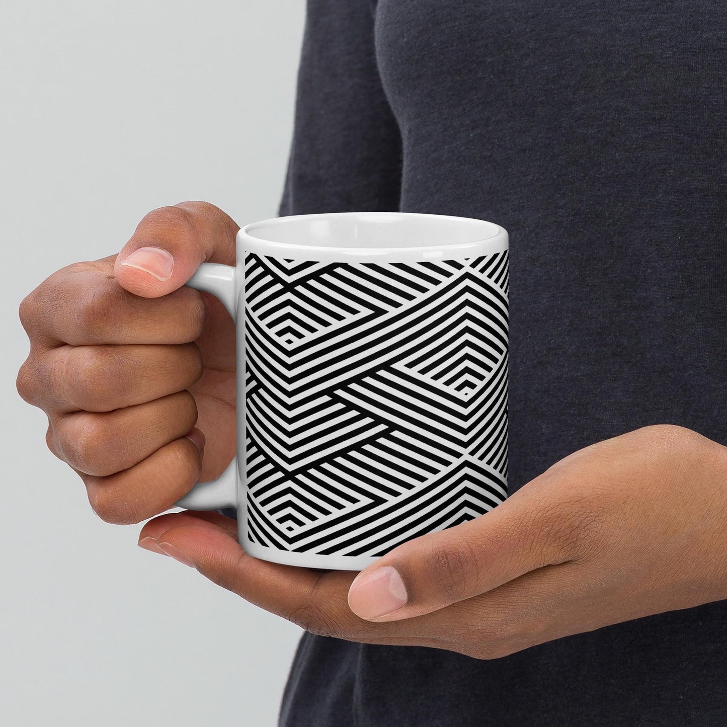 Mug en Céramique – 11, 15 et 20 oz - Tasse Design et Élégante -  Design Graphique - Personnalisable - cadeau, bureau, déco cuisine