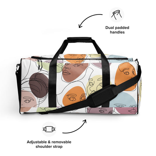 Sac de Voyage Grand Format - Sac de sport - Léger, Spacieux et Résistant - design minimaliste - Weekends, Gym - cadeau d'anniversaire, Noël