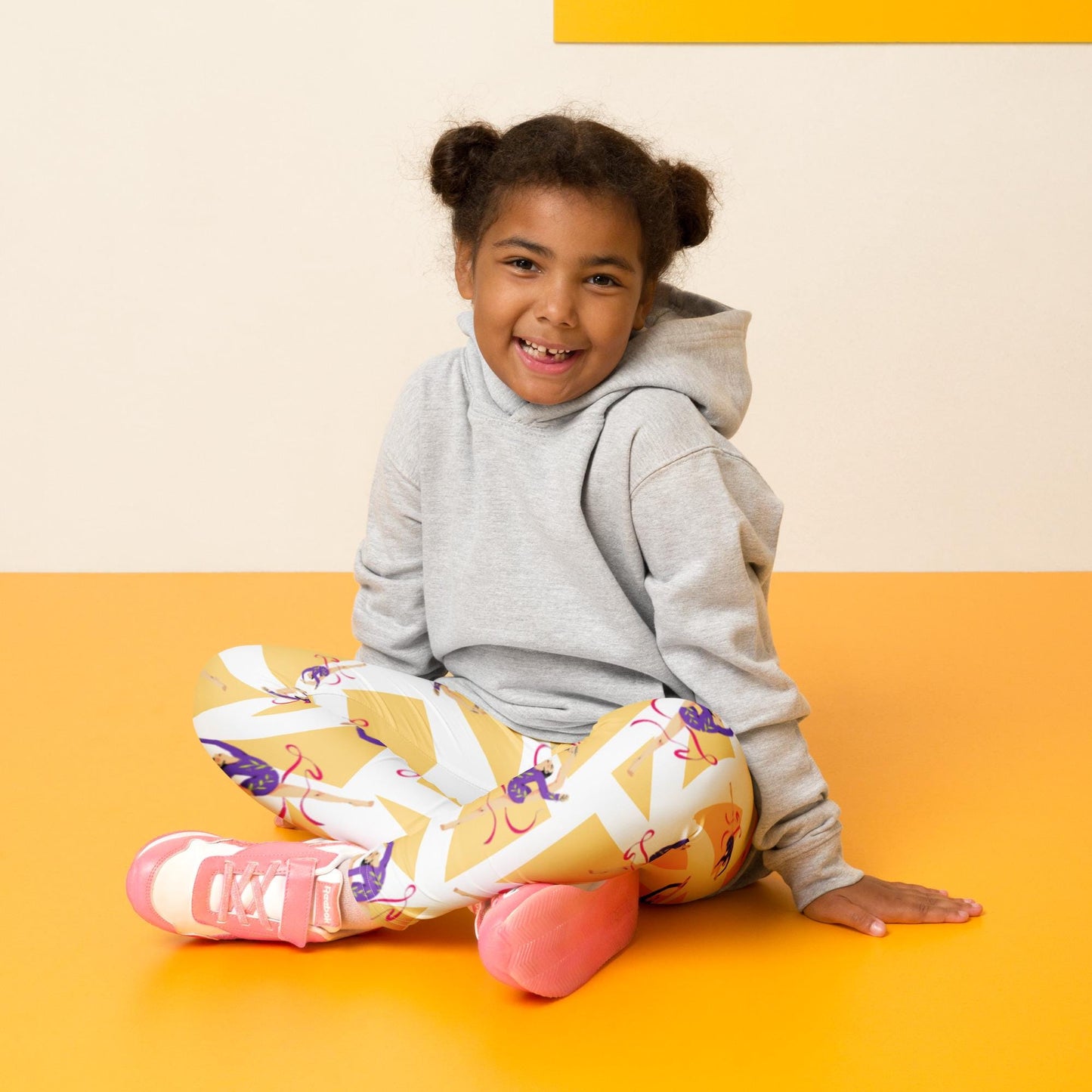 Leggings Bébé et Petite Fille  - Confortable, Doux et Extensible - quotidien, sport, urbain, école, cadeau – Design Danseuse Gymnaste