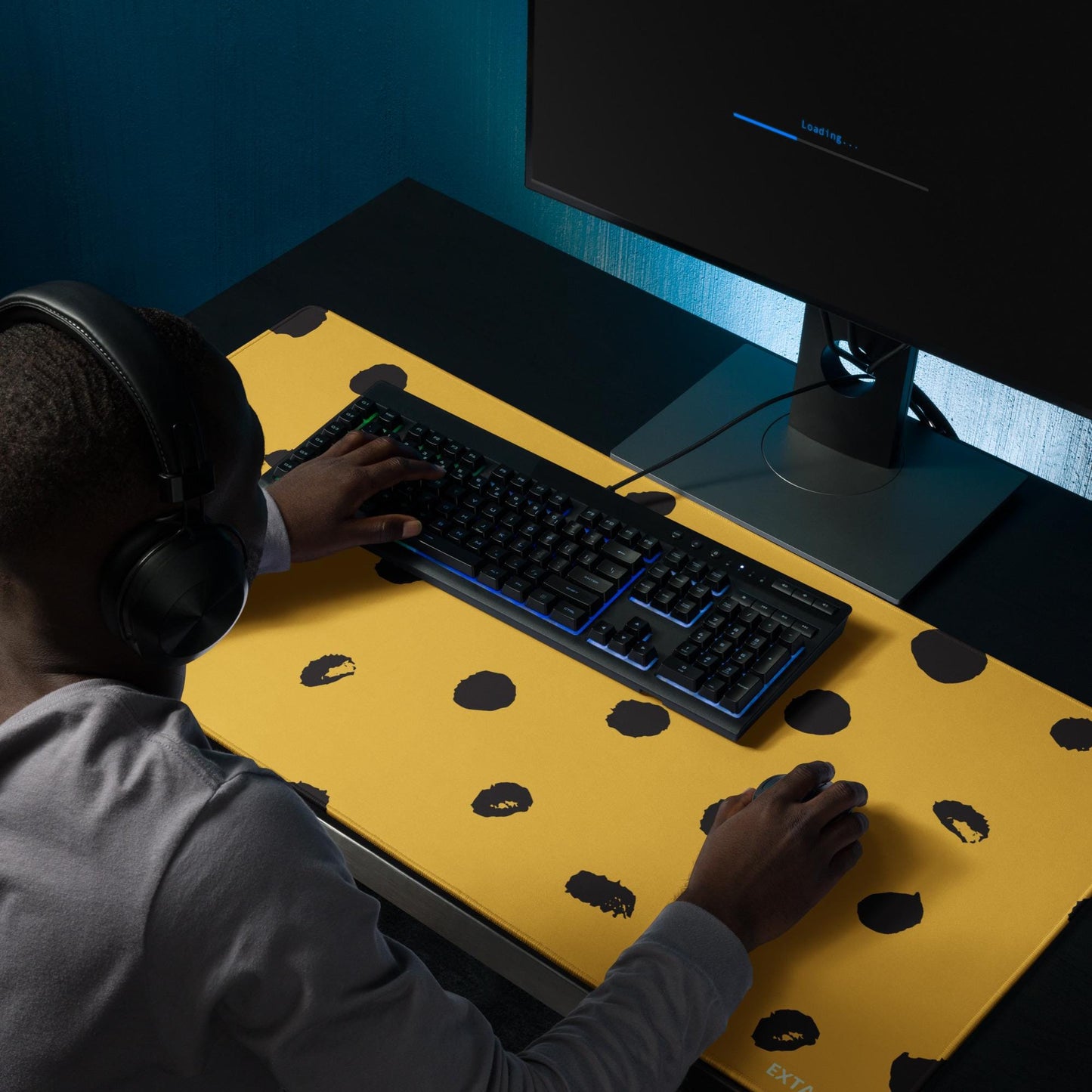Tapis de Souris Gaming XXL - design minimaliste - surface lisse, base antidérapante, grand format, confortable, durable - Accessoire bureau