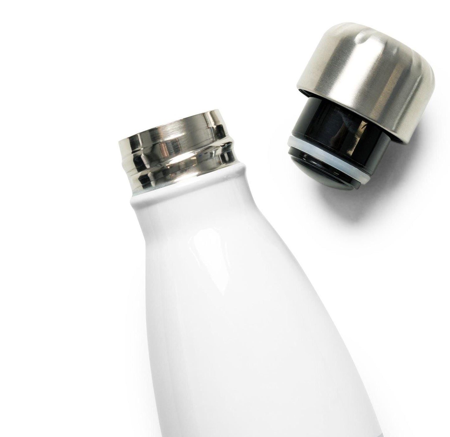 Bouteille Noir - Gourde Étanche Isotherme en Acier Inoxydable – Design Arts Martiaux - Durable – Bureau, Sport, Camping Randonnée cadeau